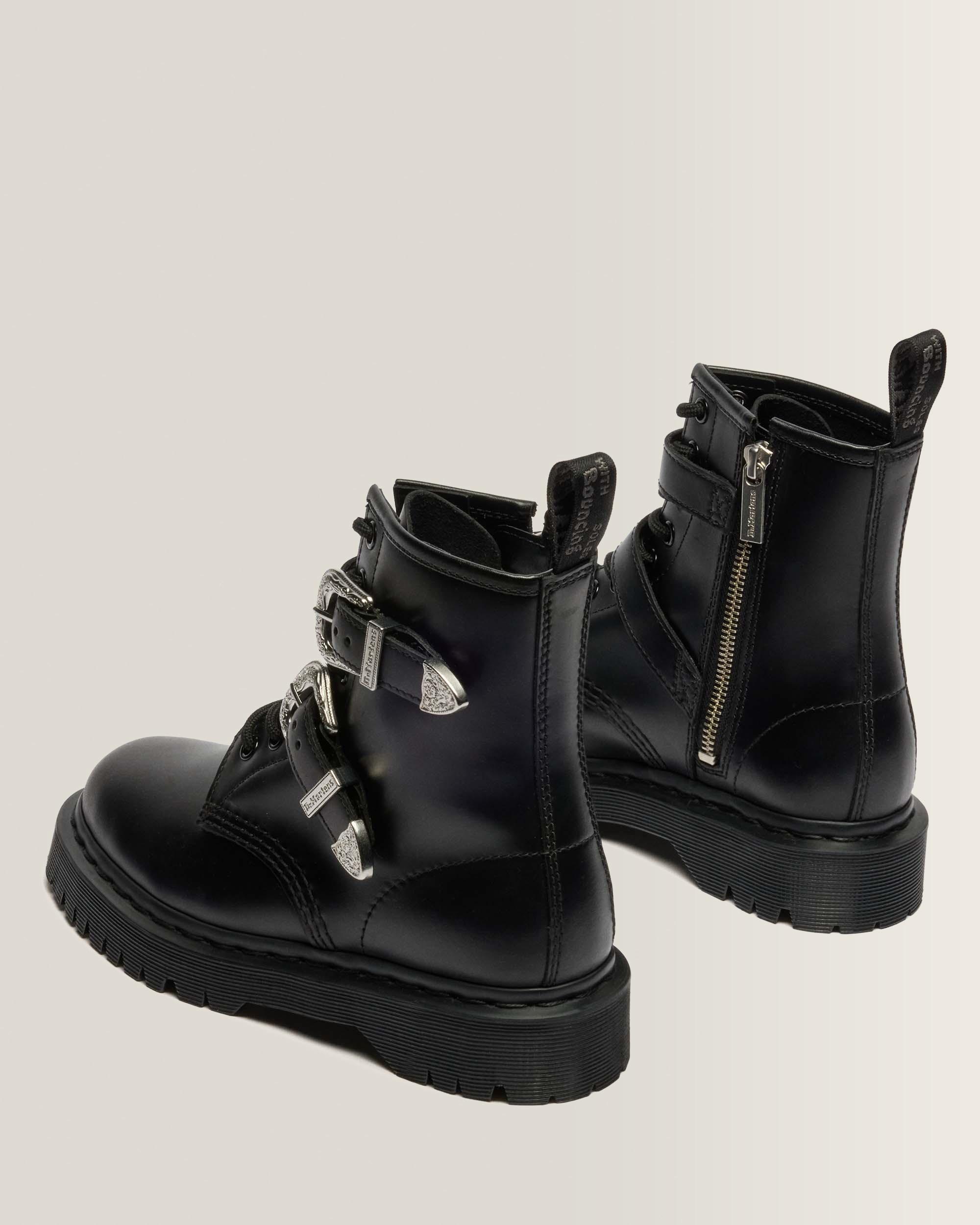 1460 Bex Western Buckle Leder Stiefel