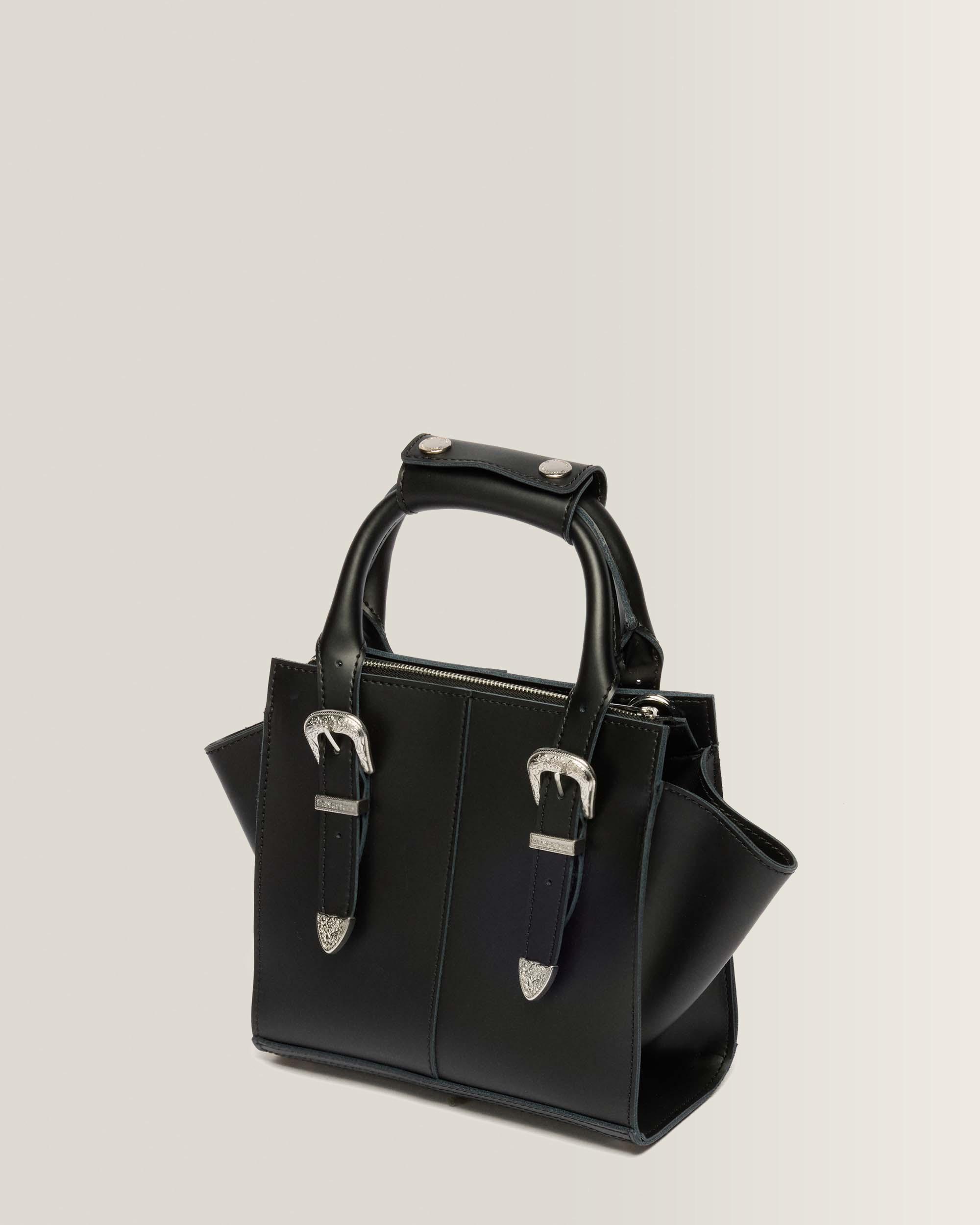 Small Kiev Leather Tote Bag in Black | Dr. Martens™