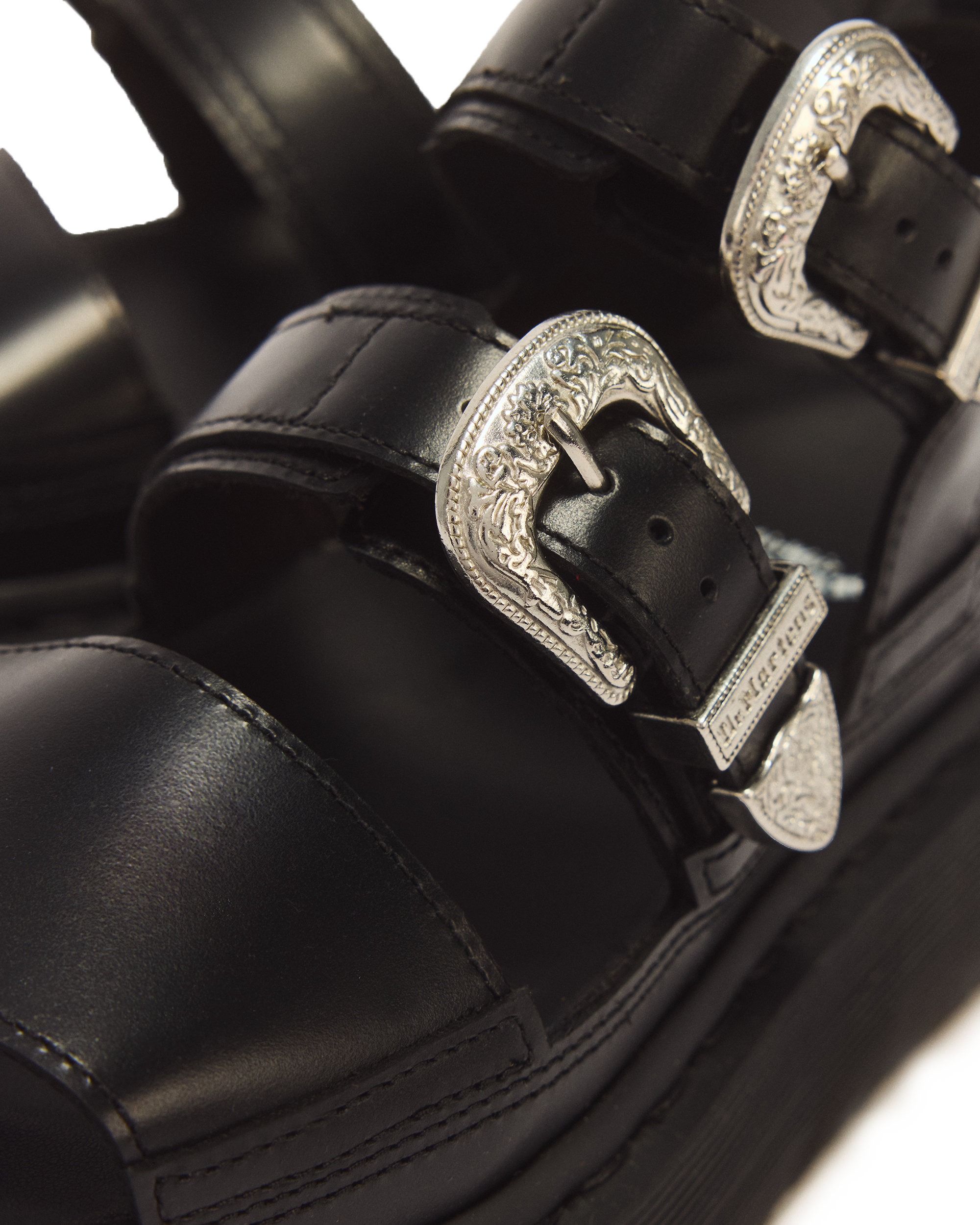 Gryphon Quad Leather Gladiator Platform Sandals