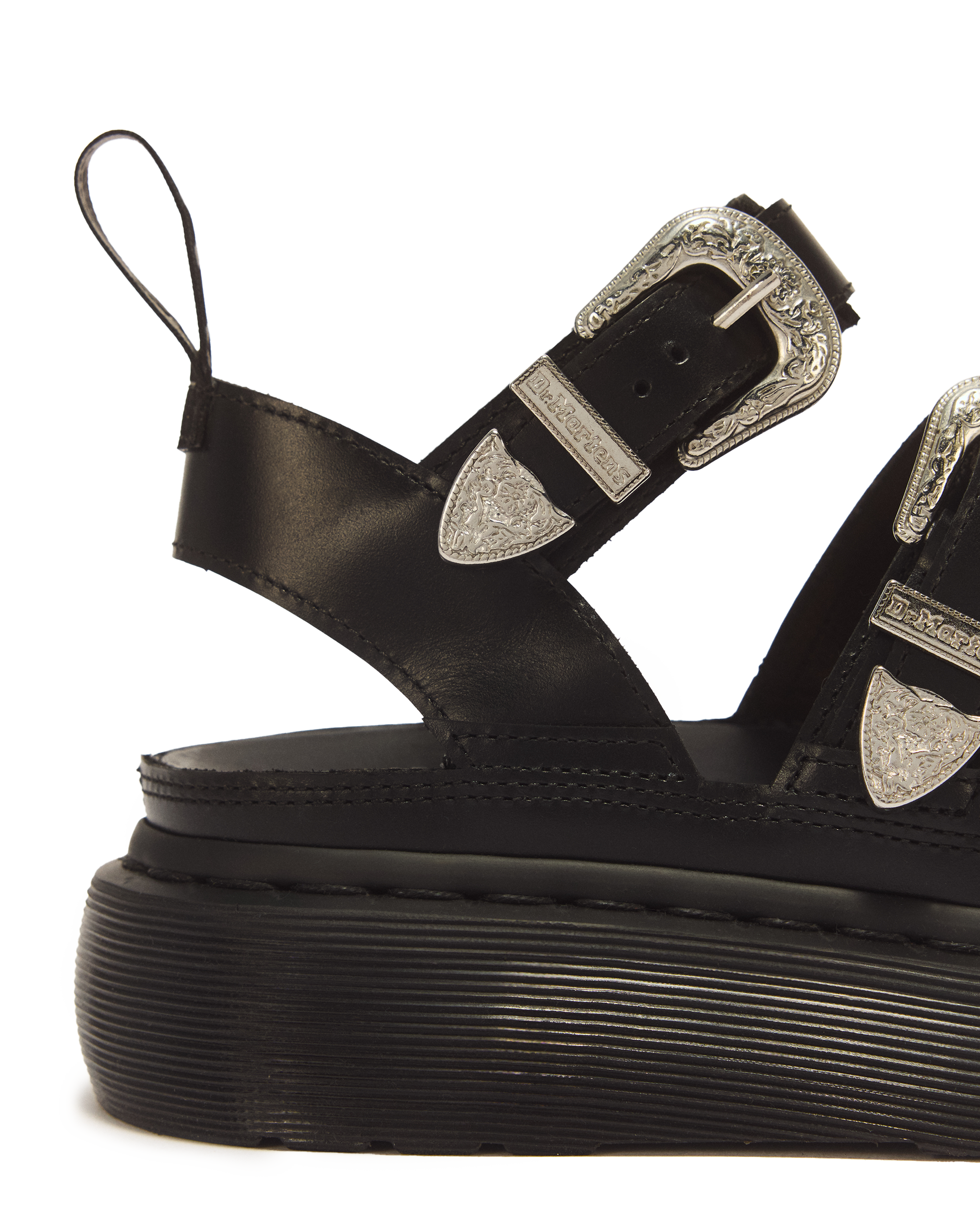 Gryphon Quad Leather Gladiator Platform Sandals