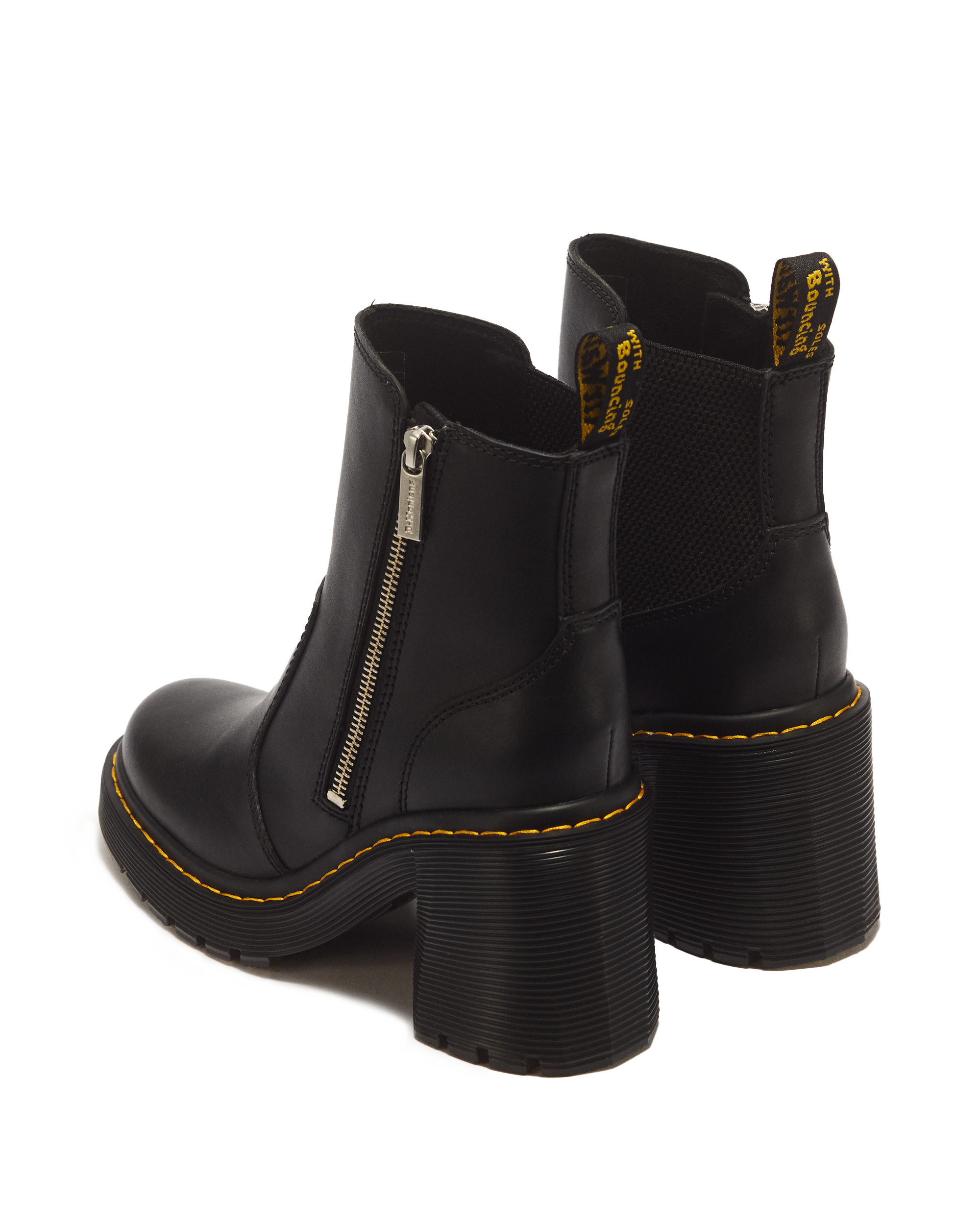 Spence Zip Sendal Leather Heeled Boots