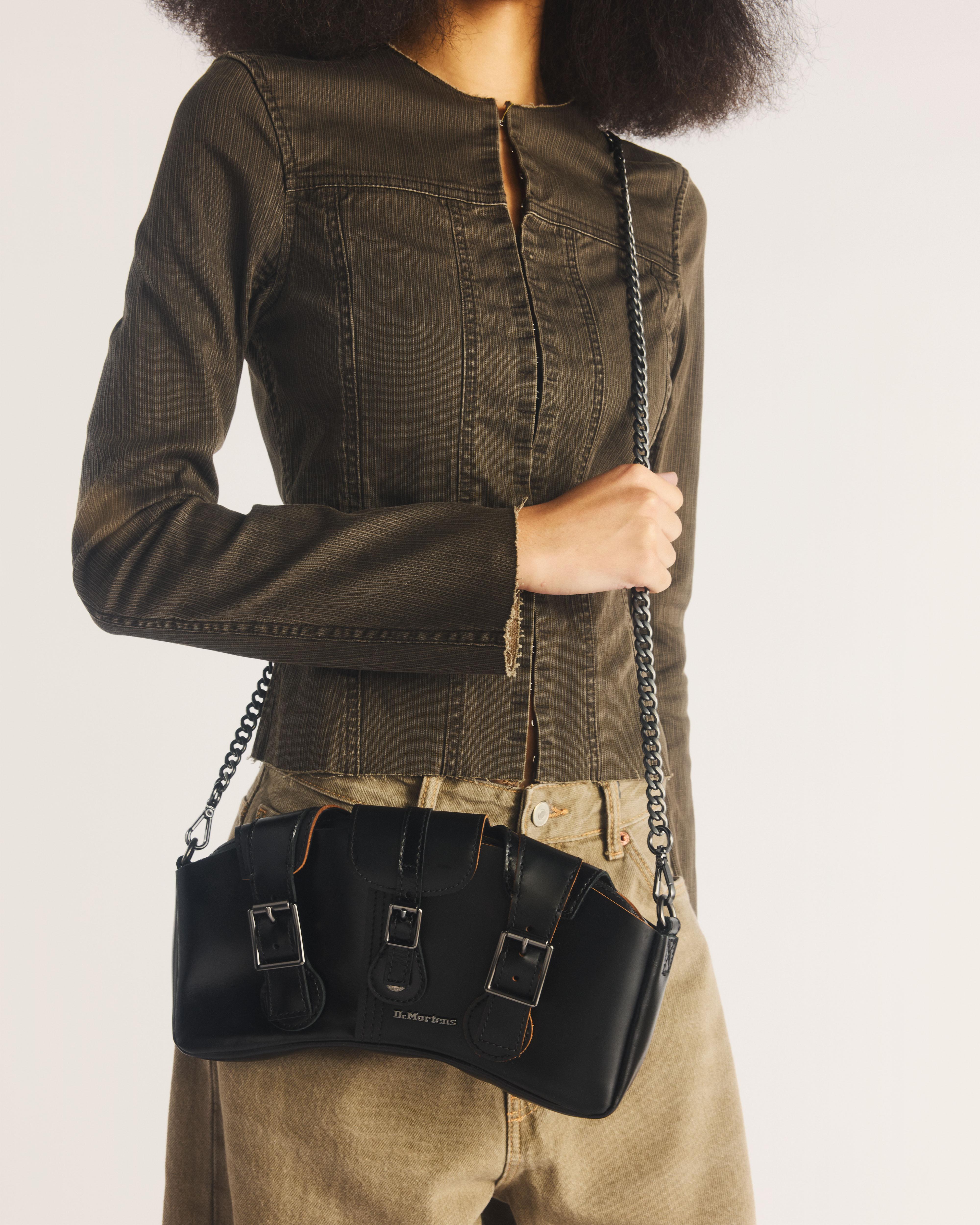 1460 Analine & Vintage Smooth Leather Baguette Shoulder Bag