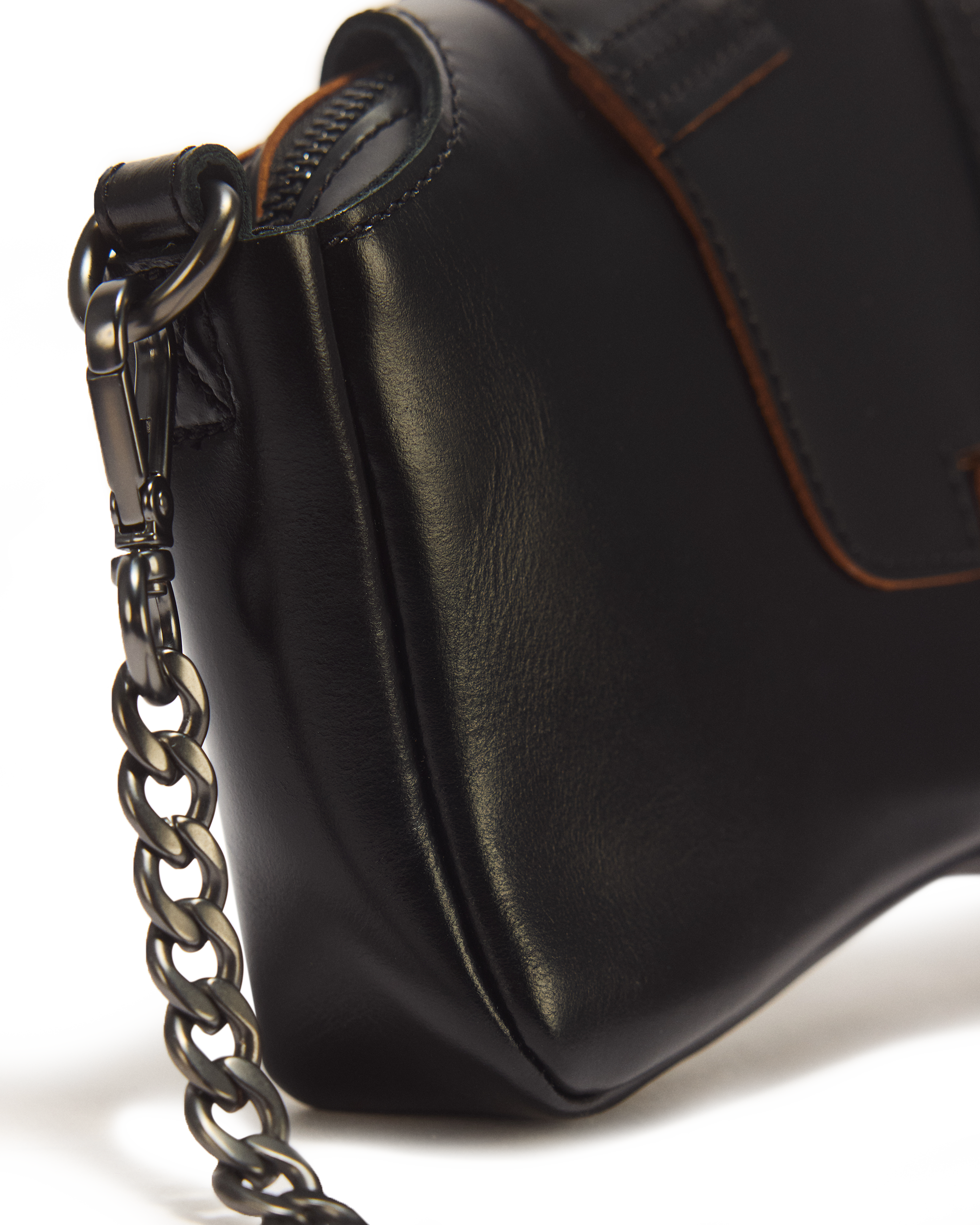 1460 Analine & Vintage Smooth Leather Baguette Shoulder Bag