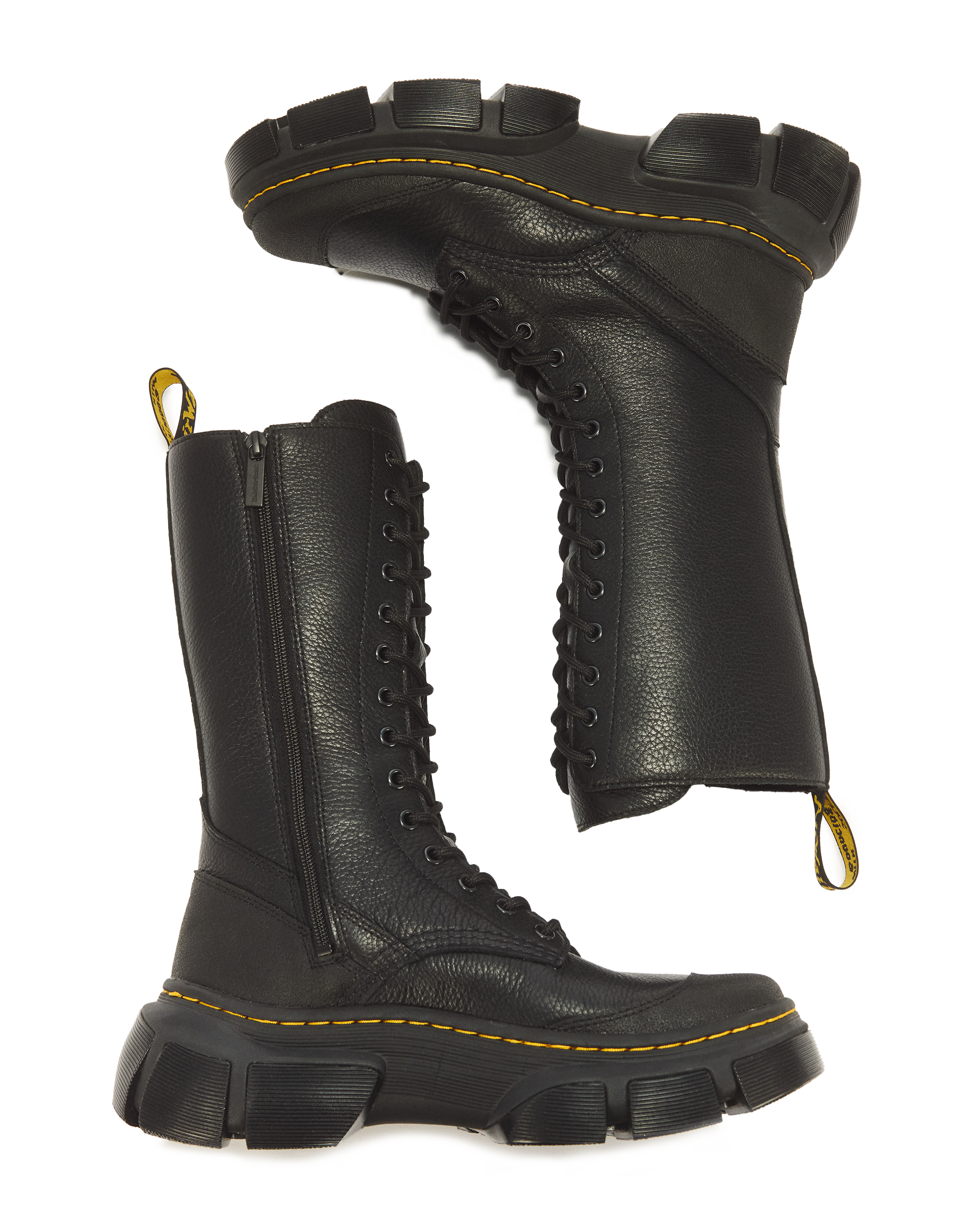 DMXL 14-Ösen Lunar Leder Stiefel