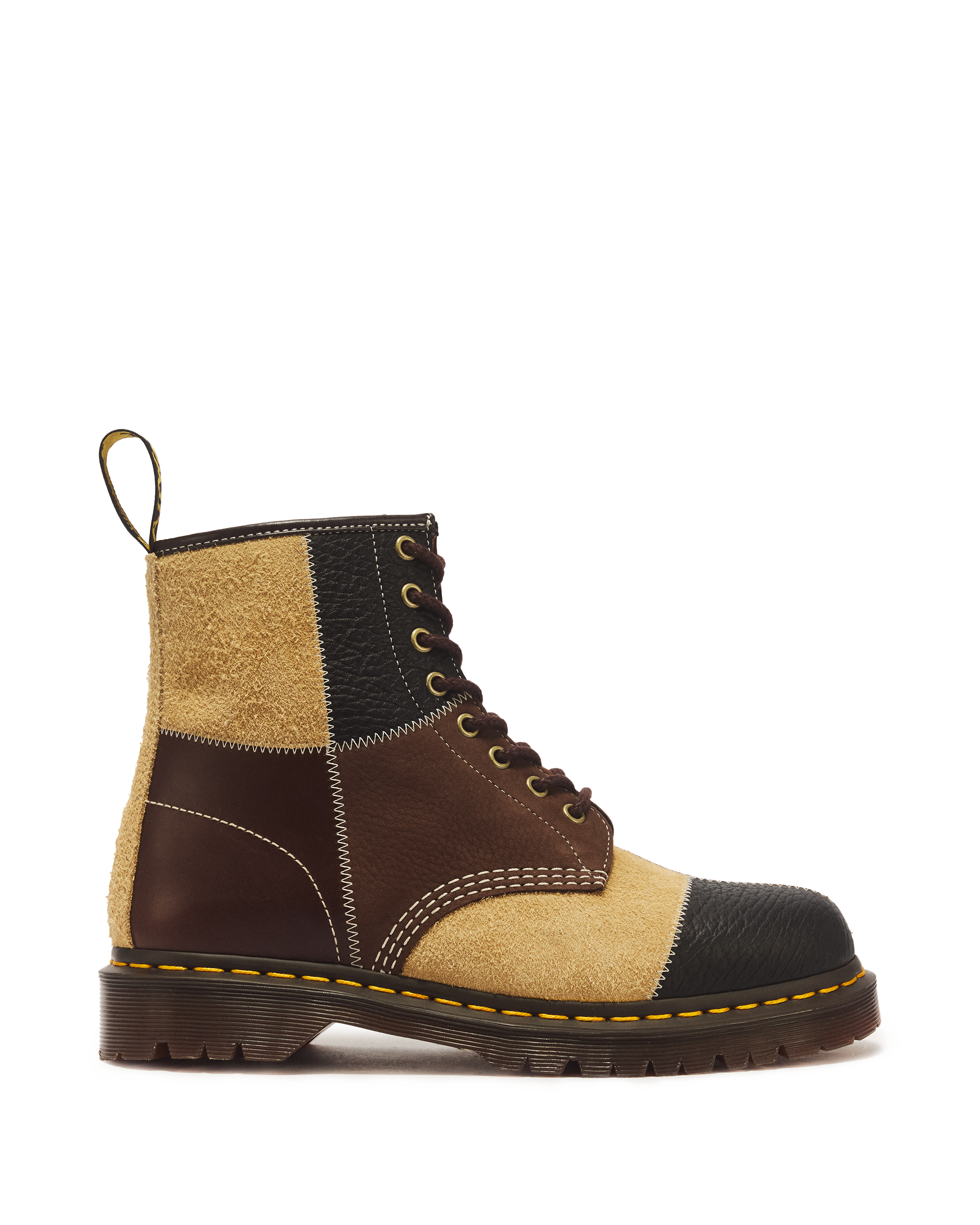 1460 Patchwork 8 Eye Leather & Nubuck Lace Up Boots product image