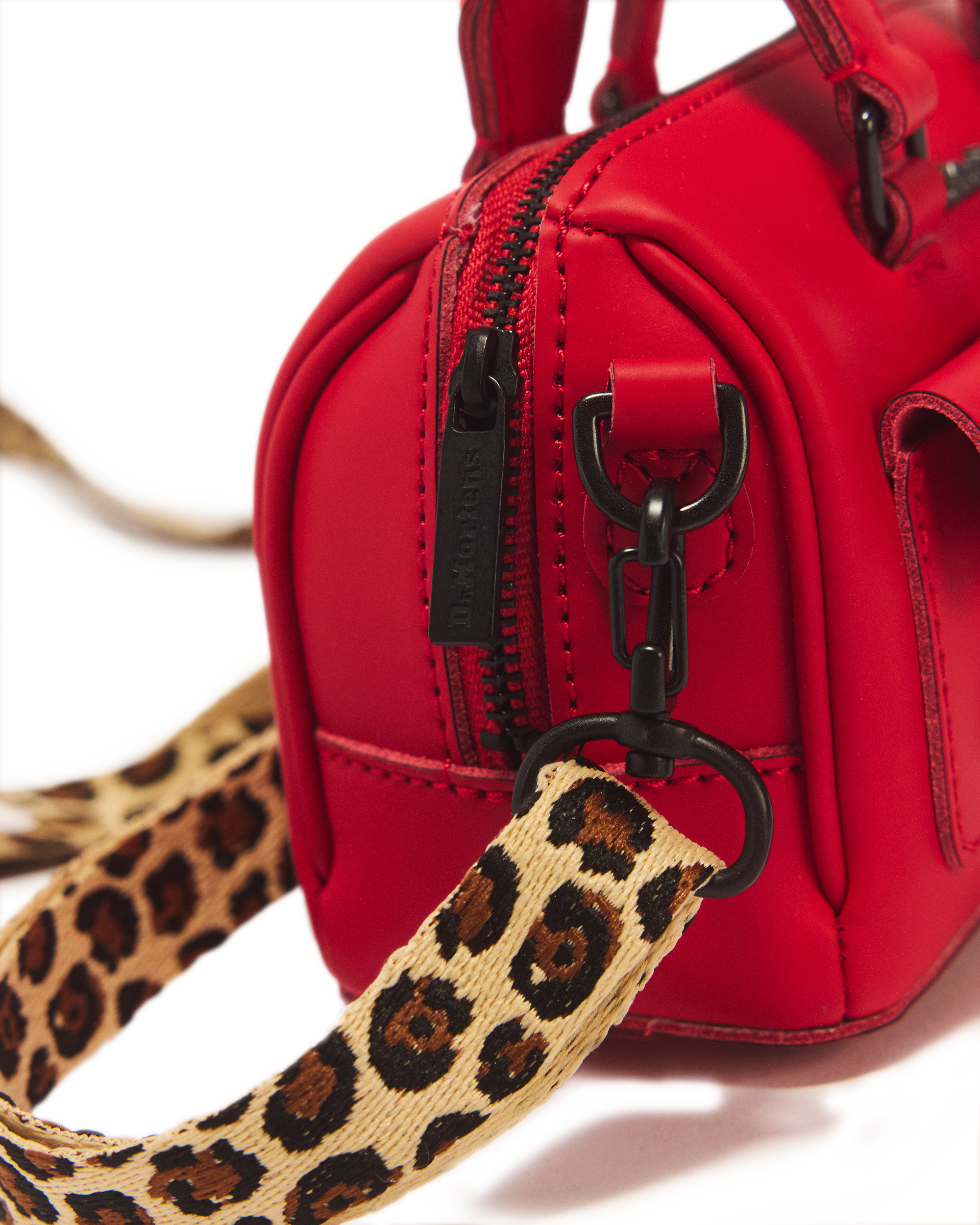 Mini Top Handle Kiev Leather Bag in DMS RED | Dr. Martens™