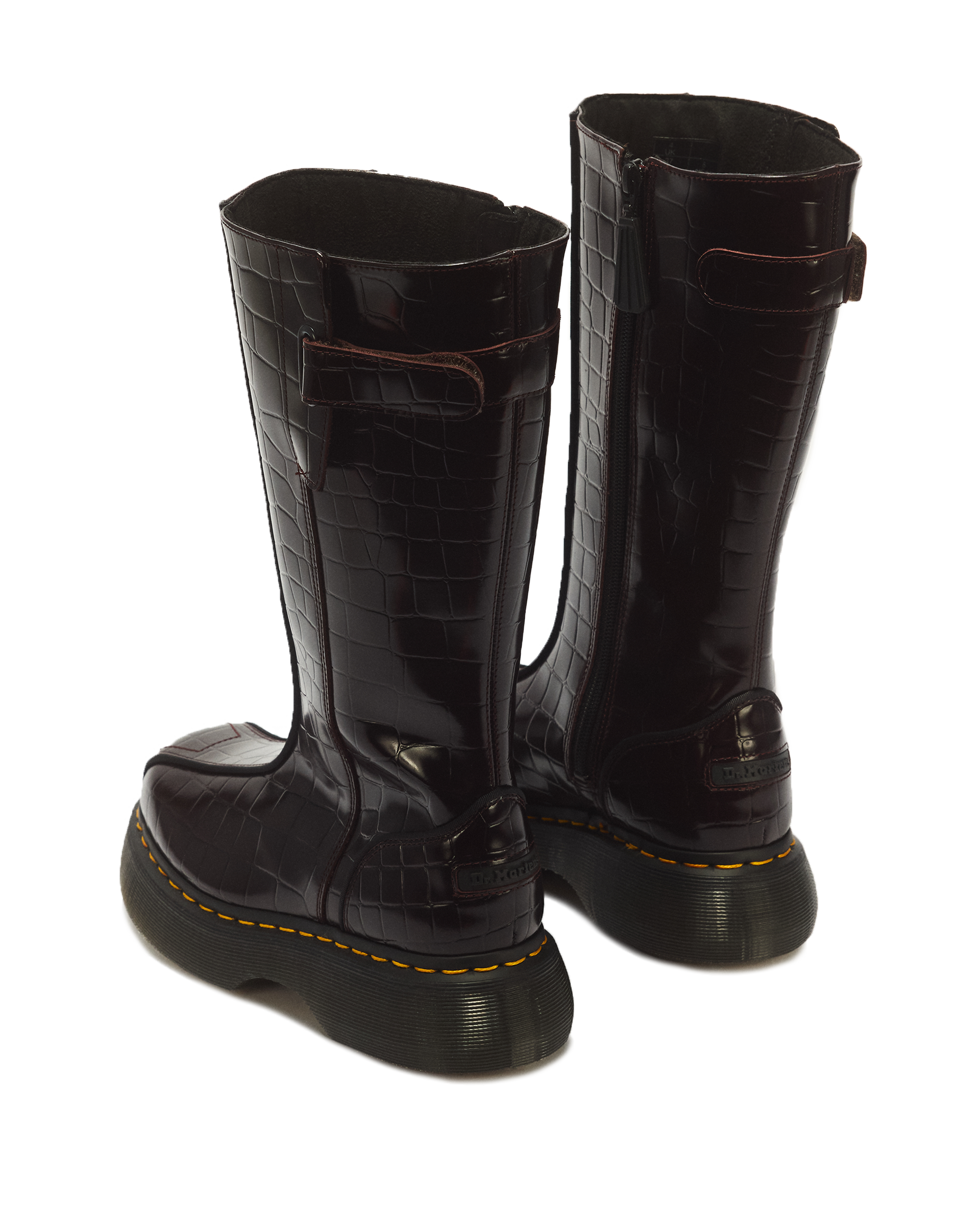 Buzz Hi Croc Emboss Leder Stiefel