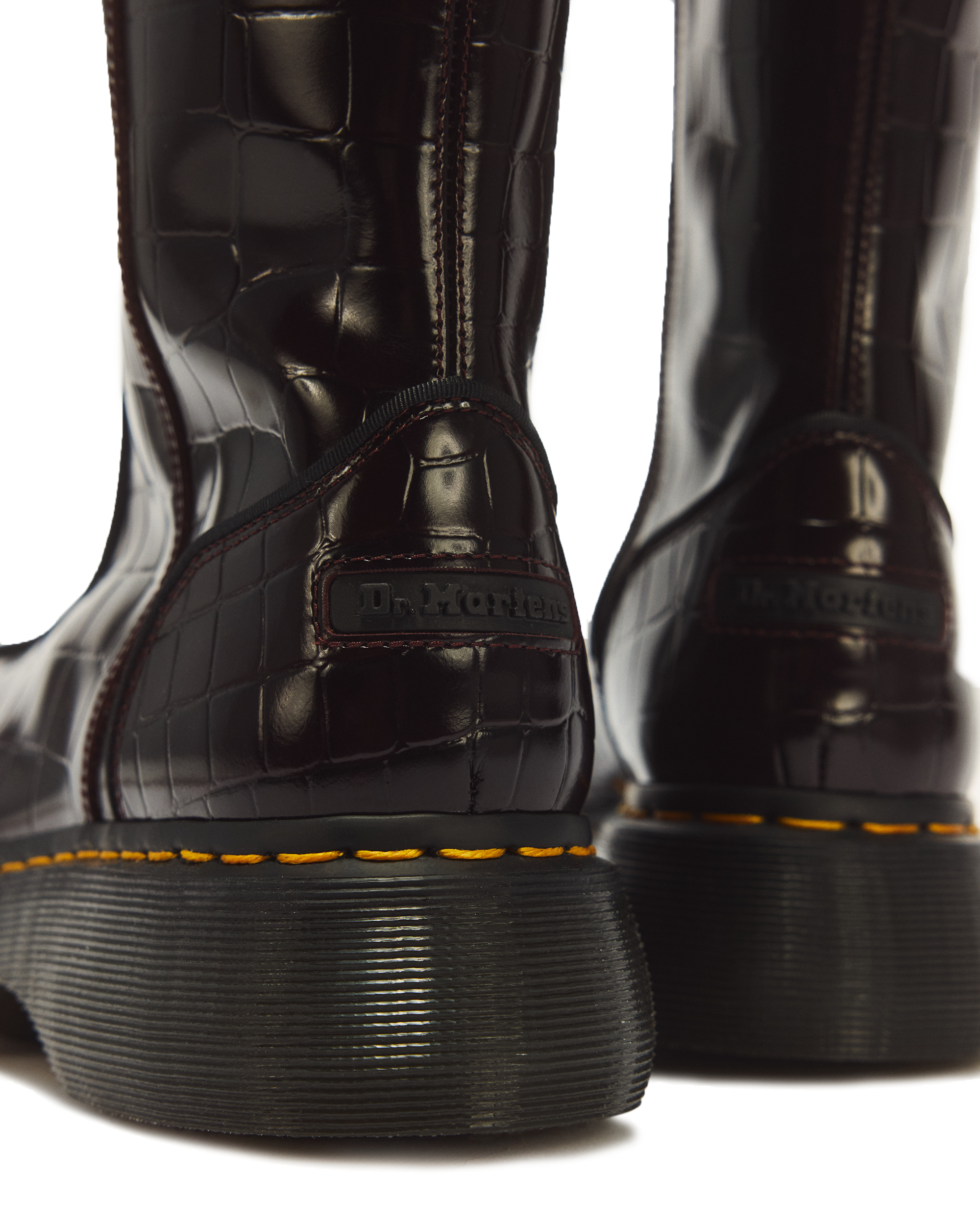 Buzz Hi Croc Emboss Leder Stiefel