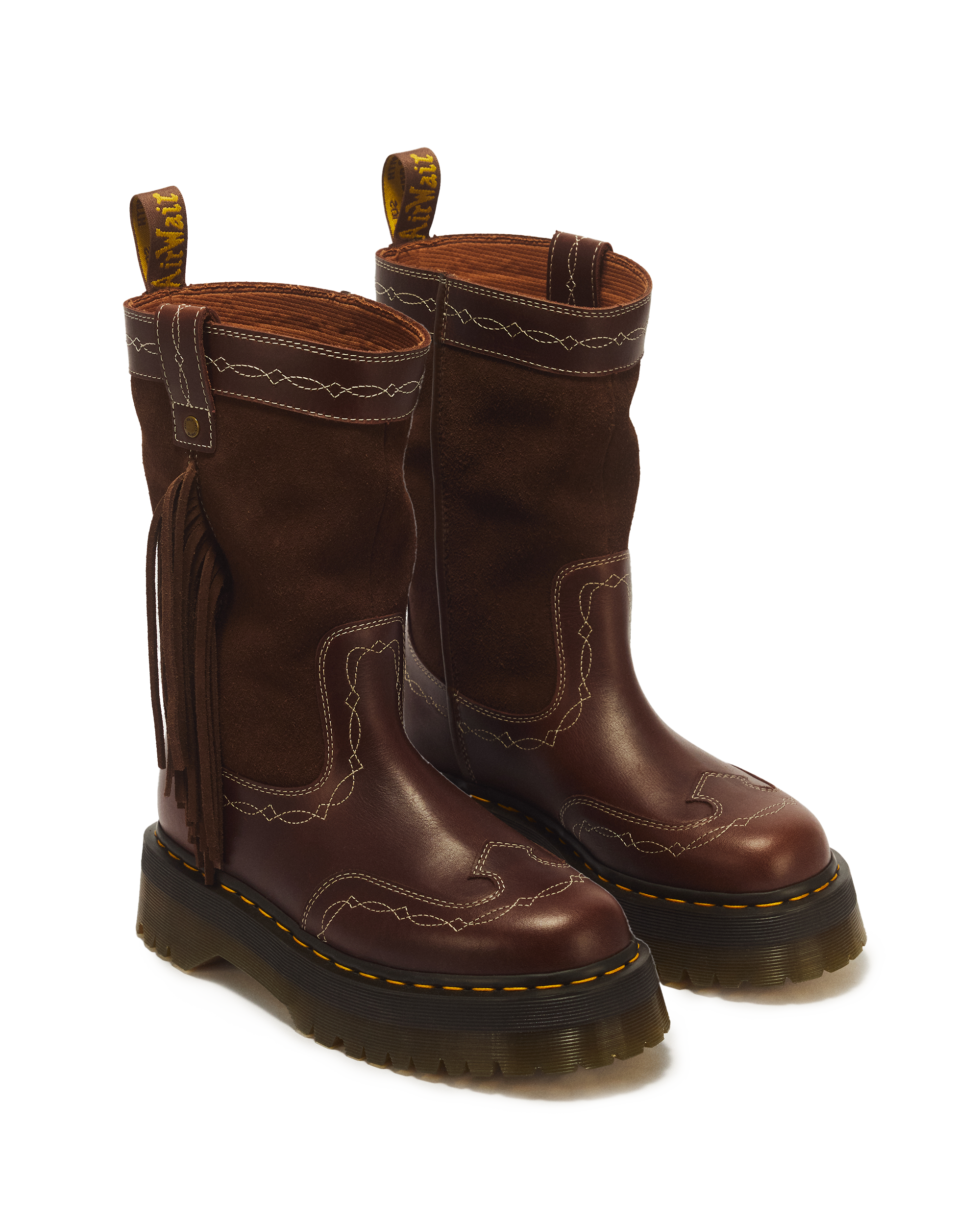 Desert Rodeo Quad Mid Leather & Suede Boots