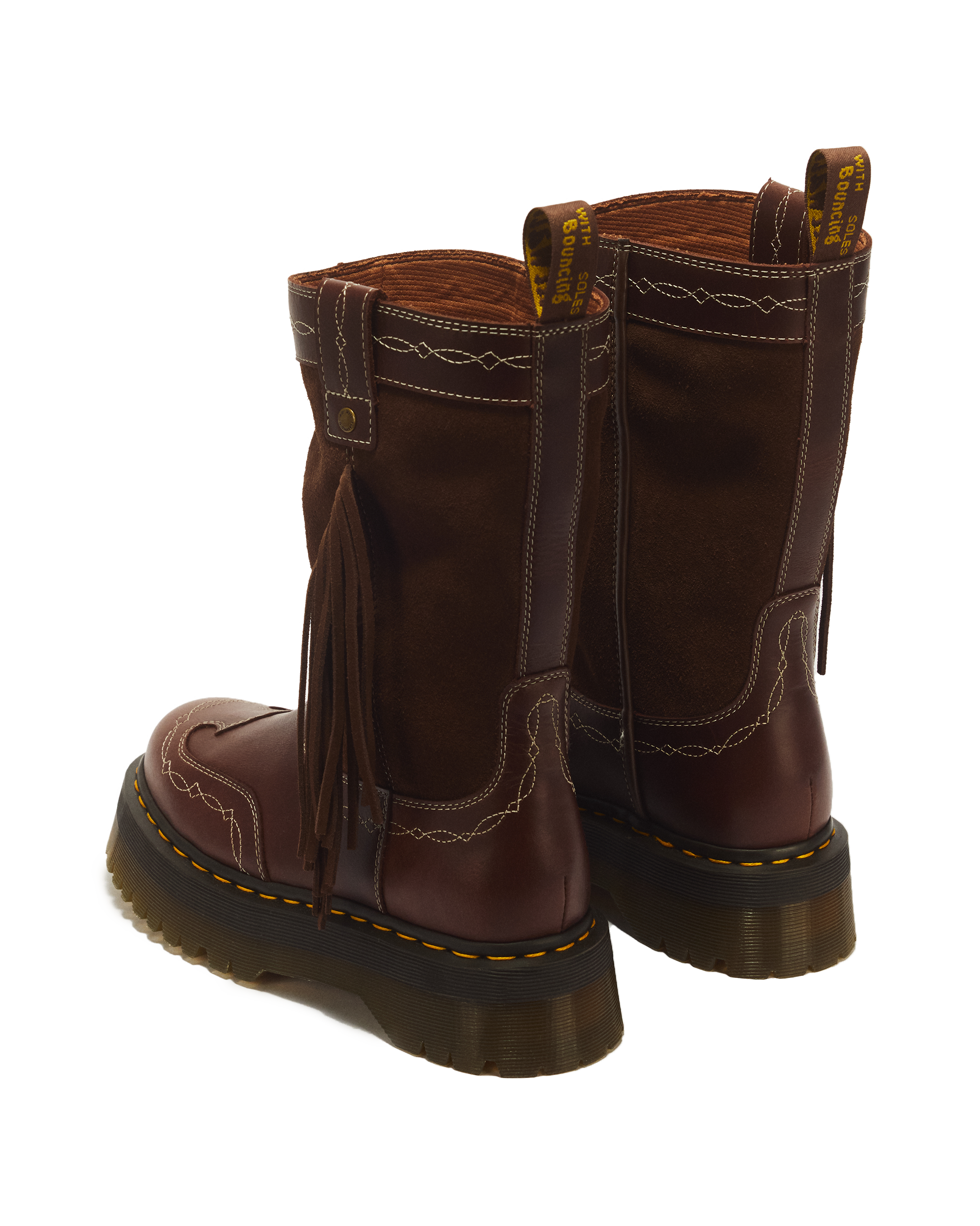 Desert Rodeo Quad Mid Leather & Suede Boots