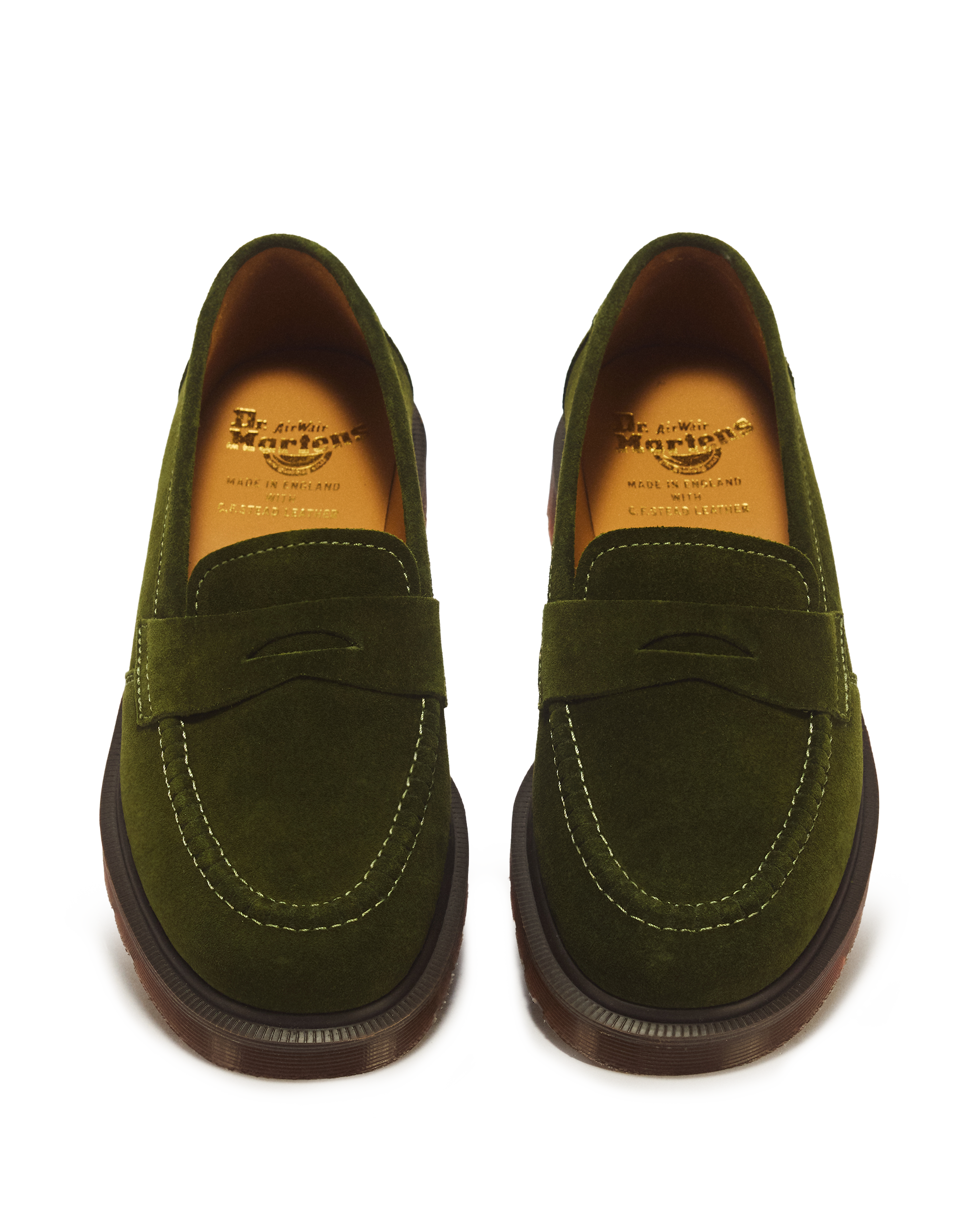 Delapre Penny Repello Calf Suede Loafers