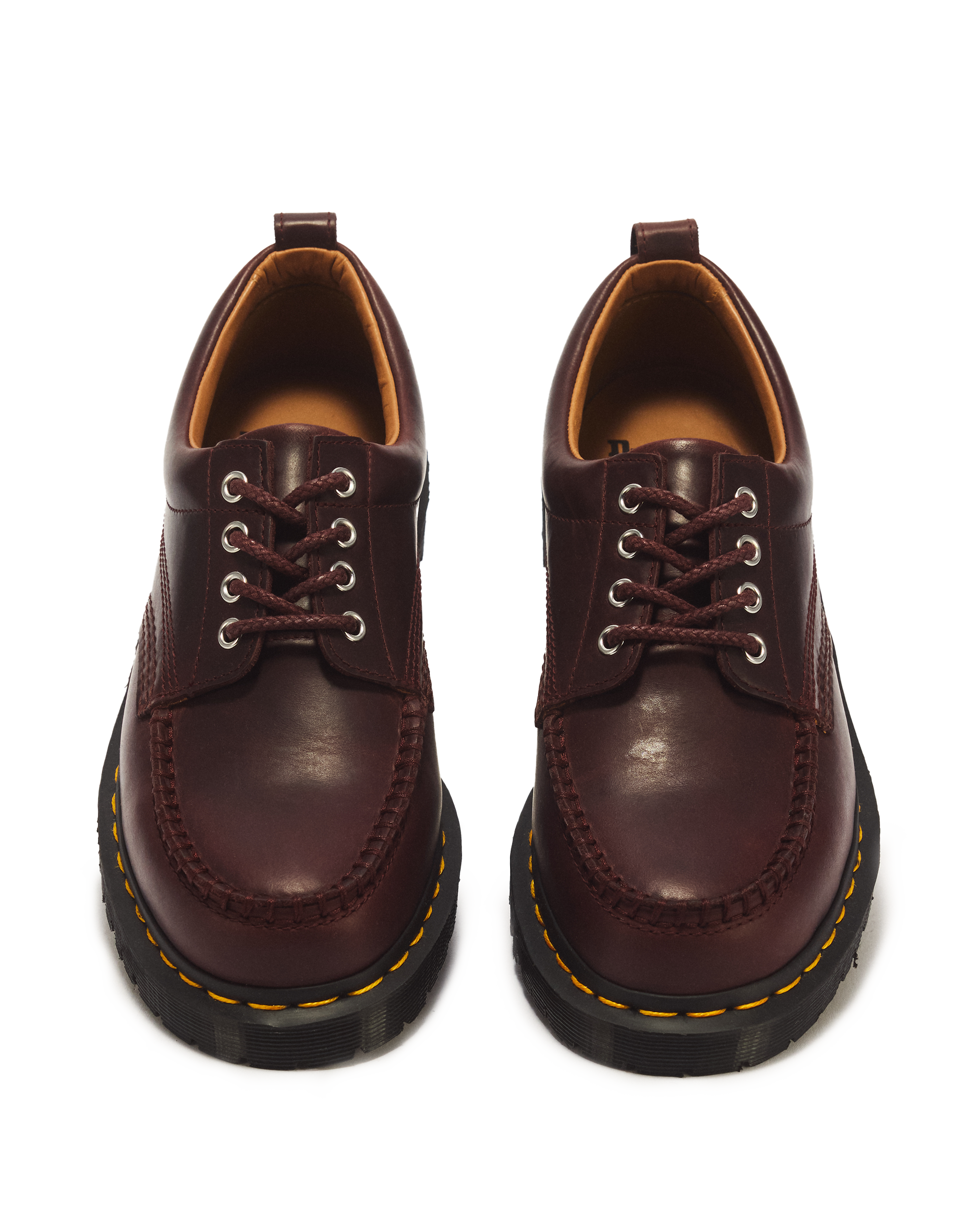 Lowell 4 Eye Mayhem Leather Moc Toe Shoes
