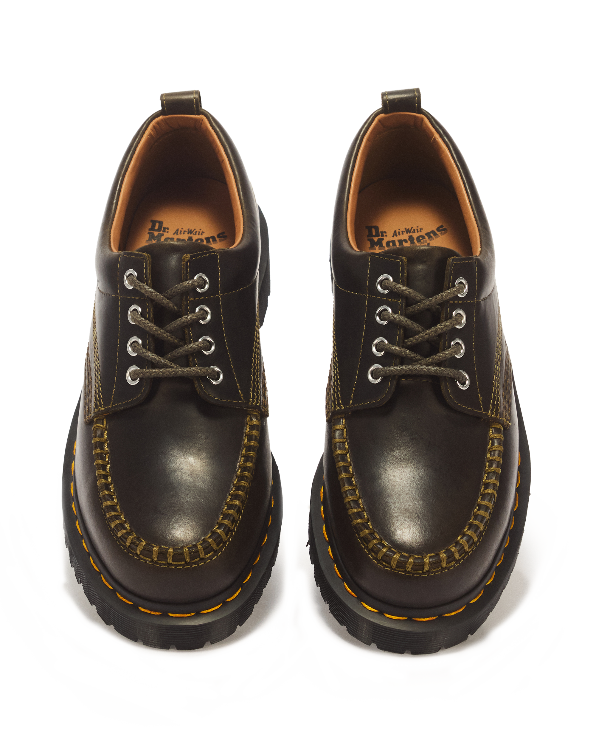 Lowell 4 Eye Mayhem Leather Moc Toe Shoes