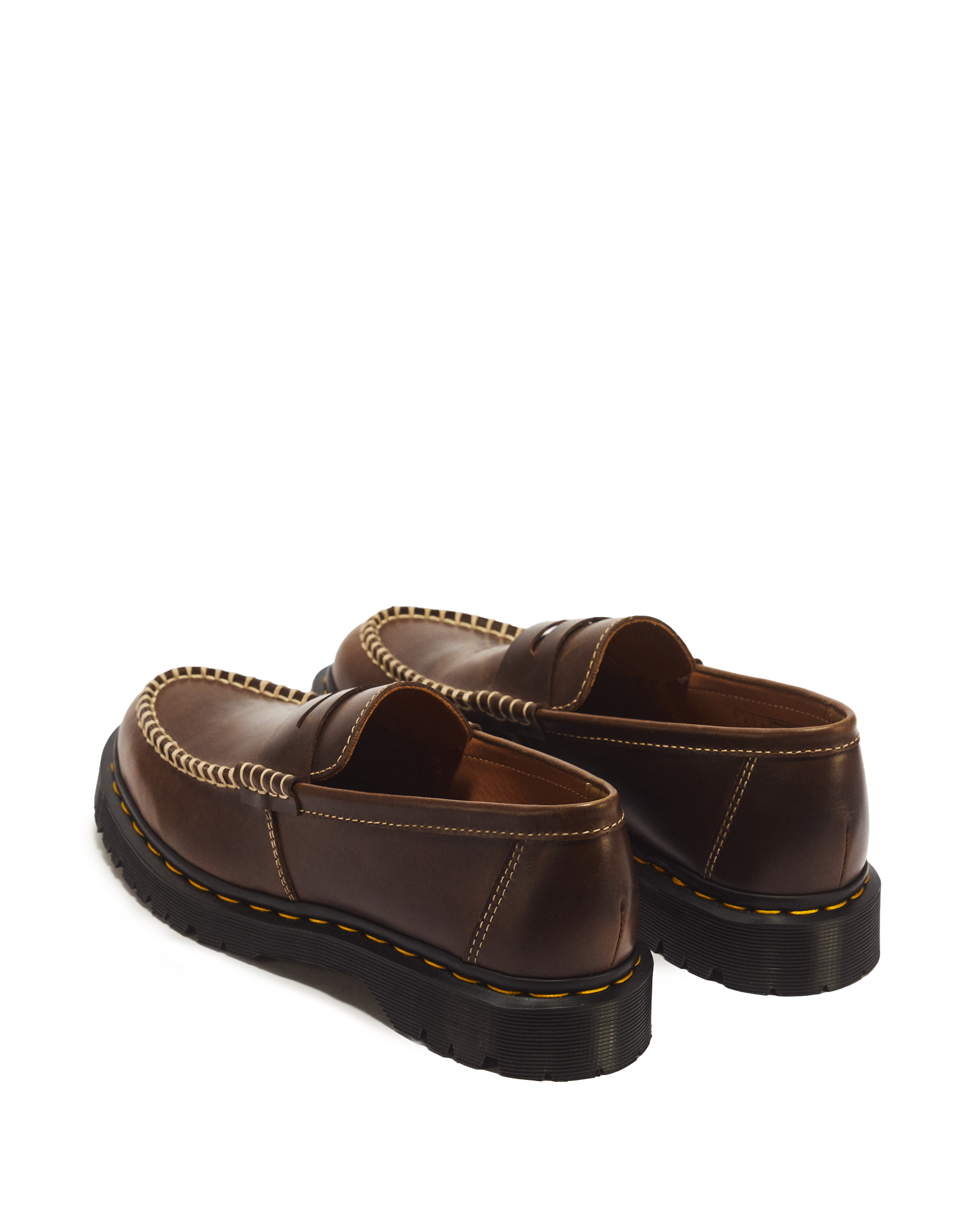 Penton Ben Mayhem Leather Loafers in FOSSIL BROWN | Dr. Martens™