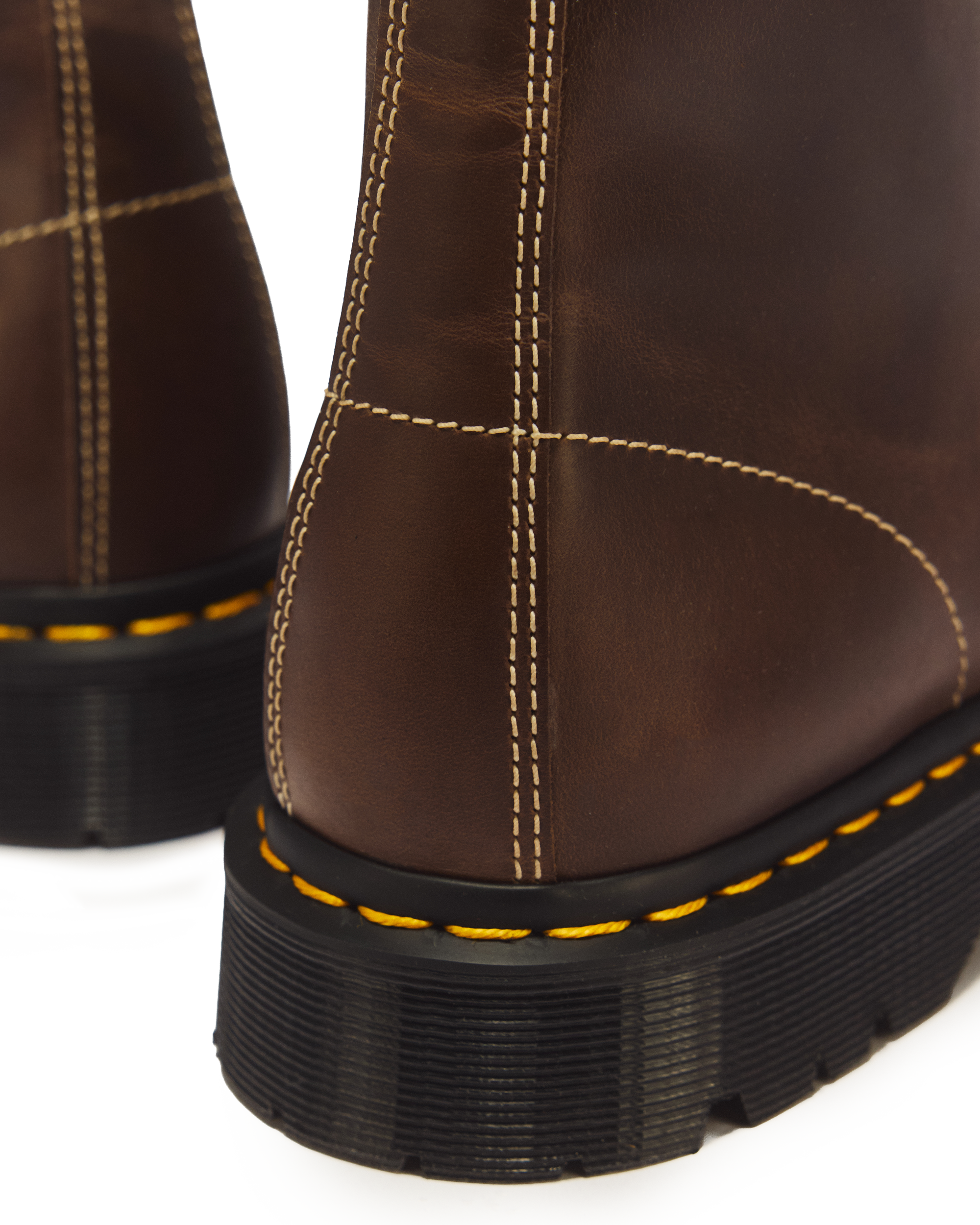 1460 Pascal Ben 8 Eye Mayhem Leather Boots in FOSSIL BROWN | Dr