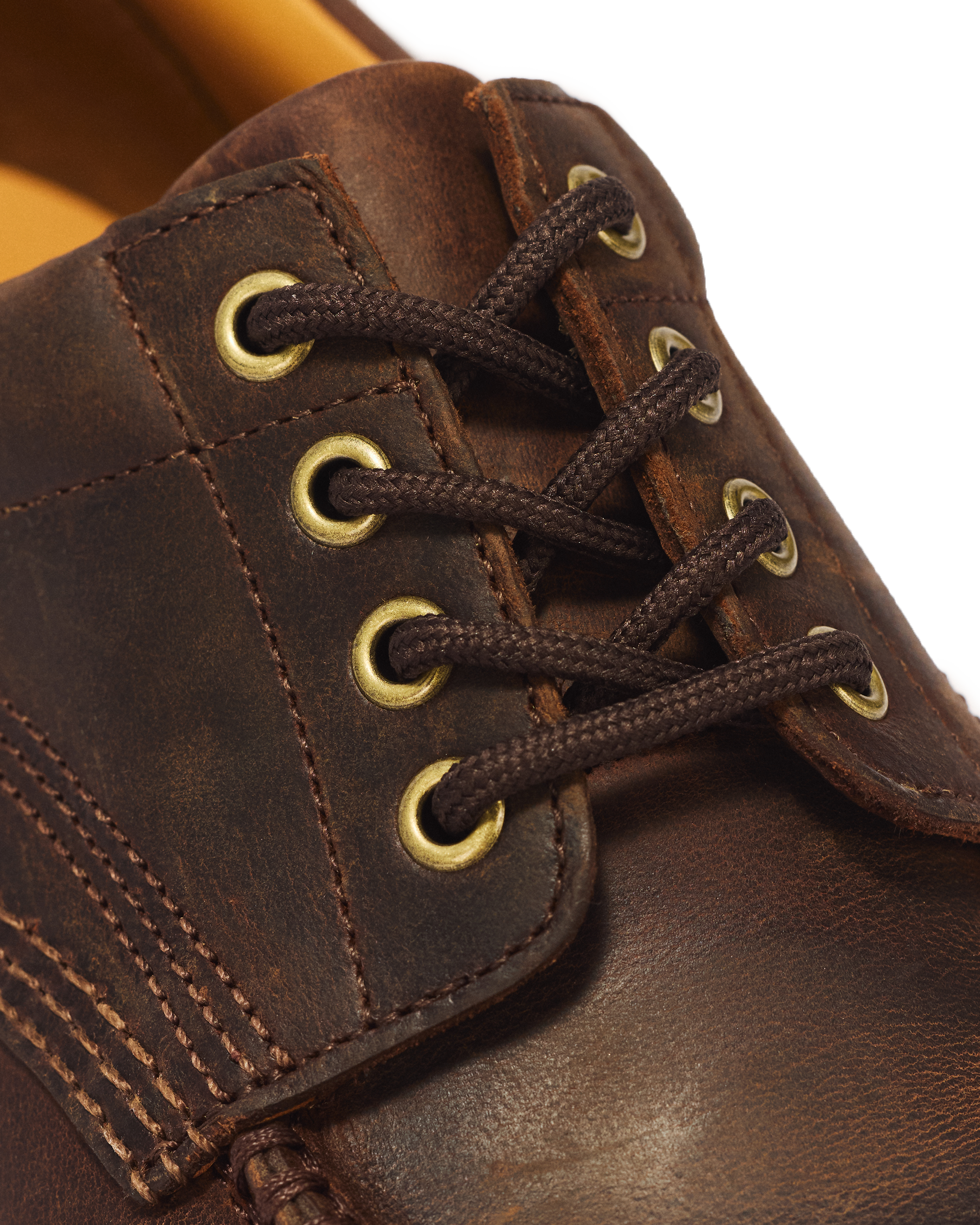 Chaussures Lowell en cuir Crazy Horse à 4 œillets et à bout mocassin