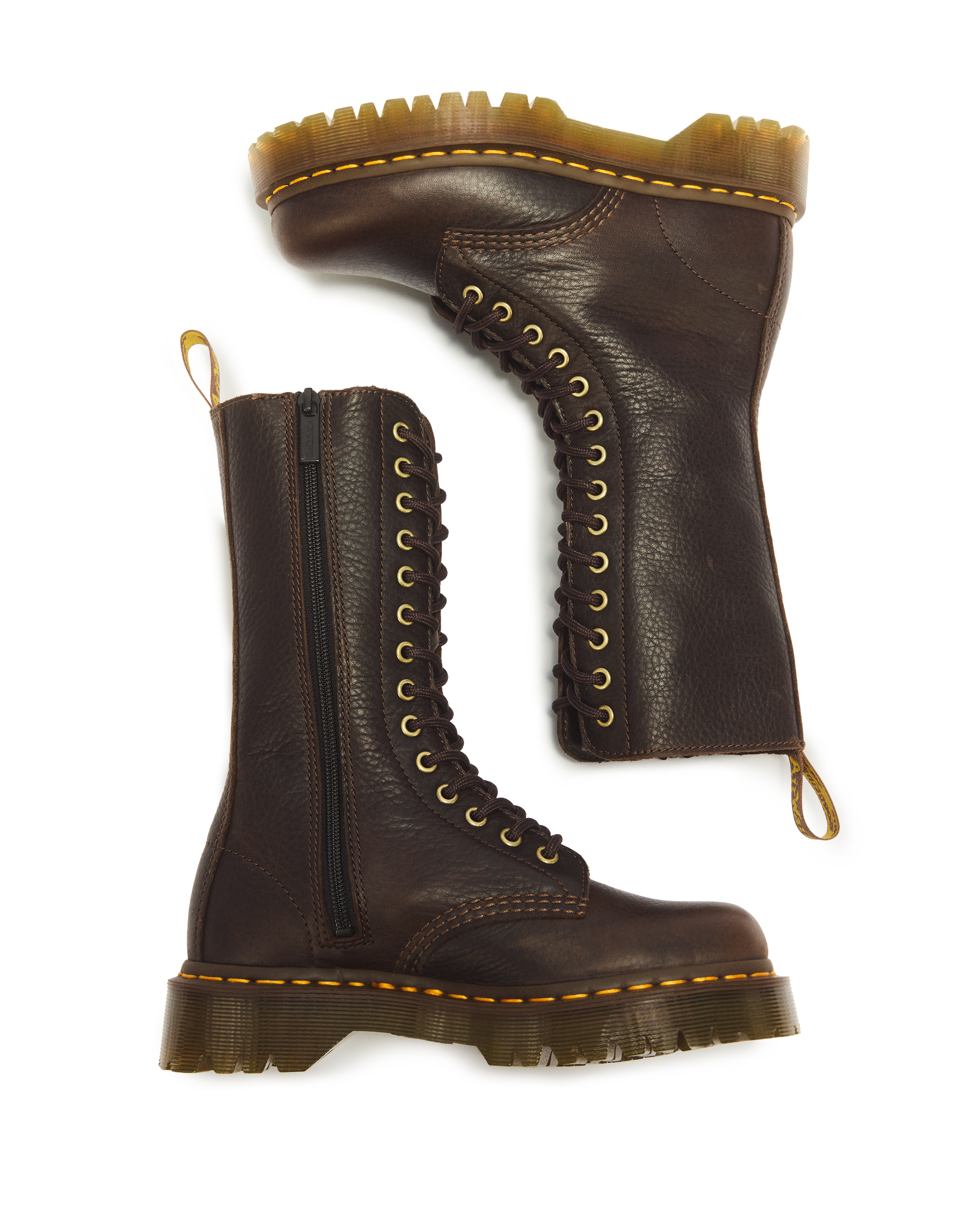 Stivali 1B99 Bex in pelle Ambassador a 14 occhielli