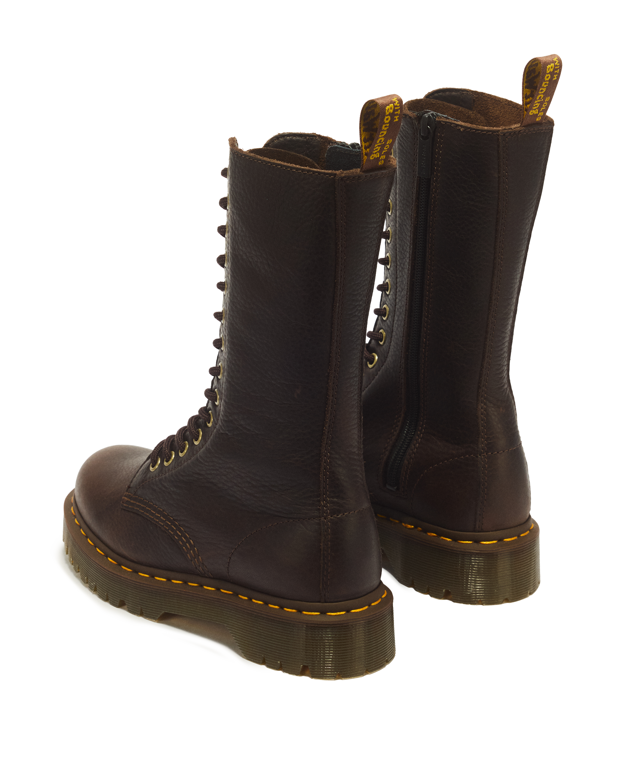 Stivali 1B99 Bex in pelle Ambassador a 14 occhielli