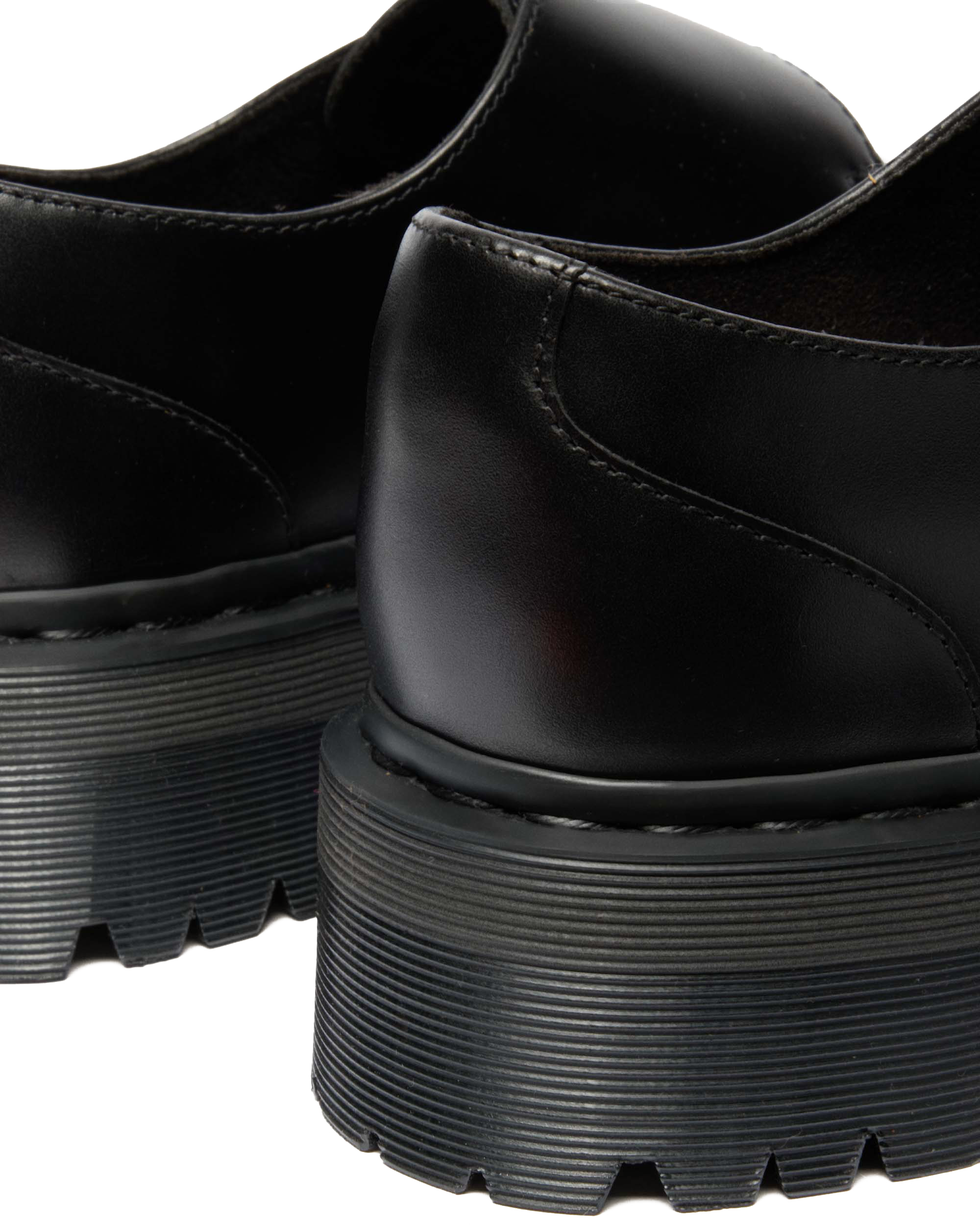 Retro Monk Quad Tumble Leather Strap Shoes in BLACK | Dr. Martens™