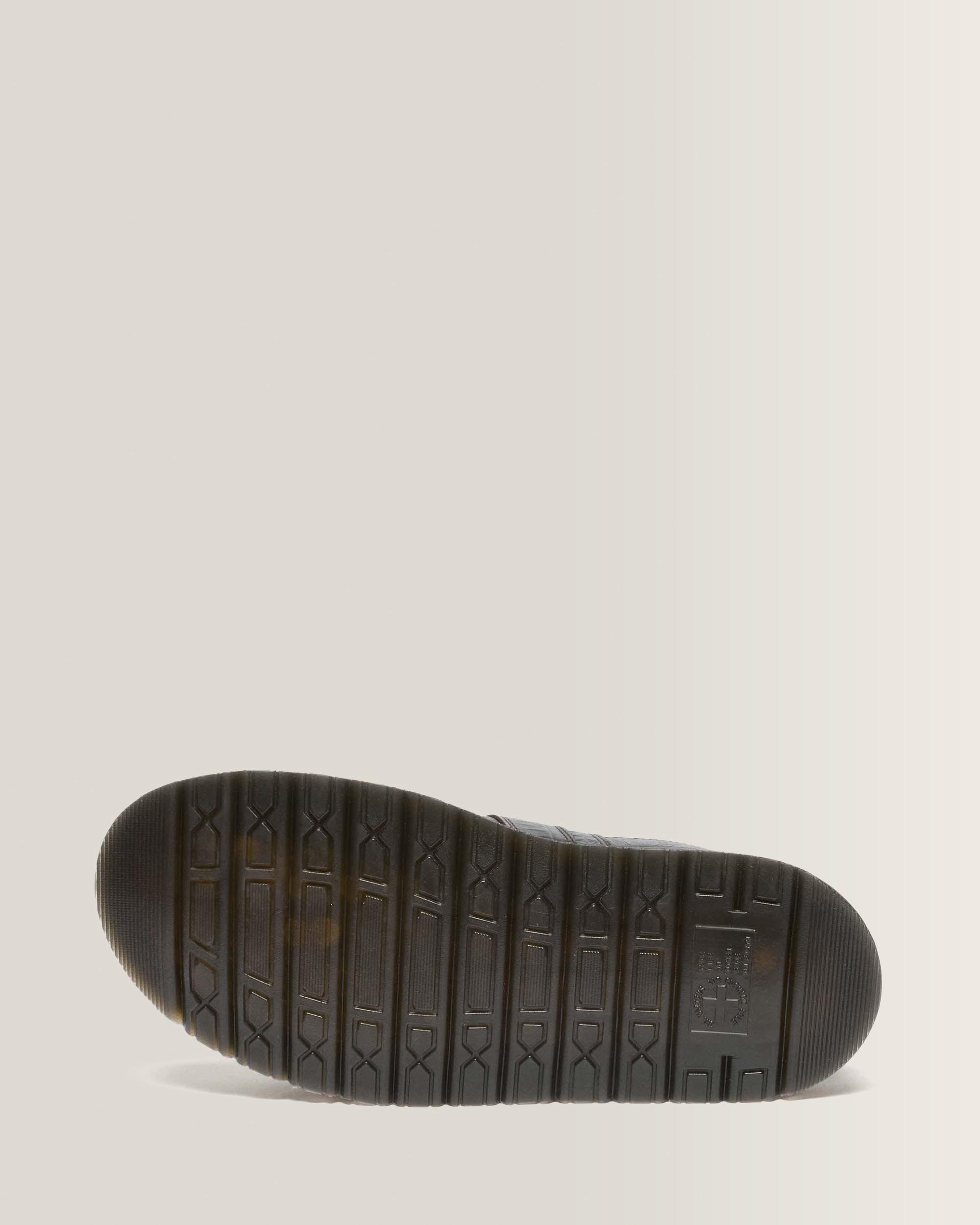 San Two Strap Croc Embossed Leder Sandalen