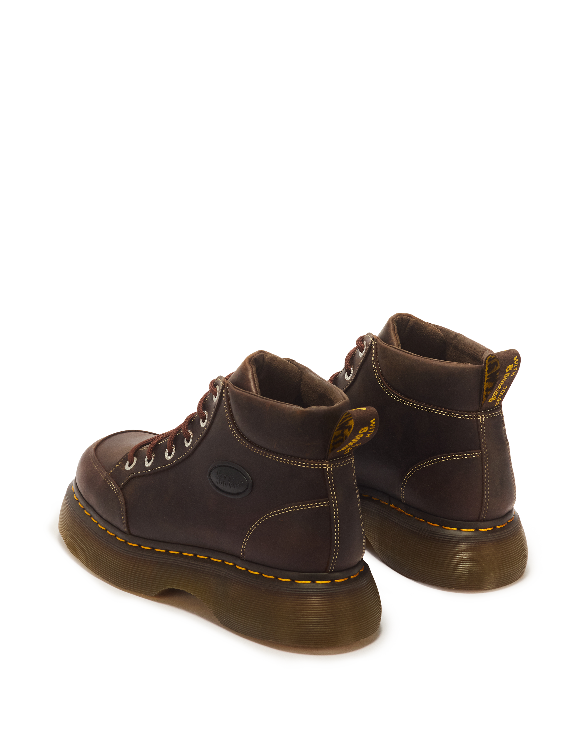 Buzz 6 Eye Crazy Horse Leather Lace Up Boots