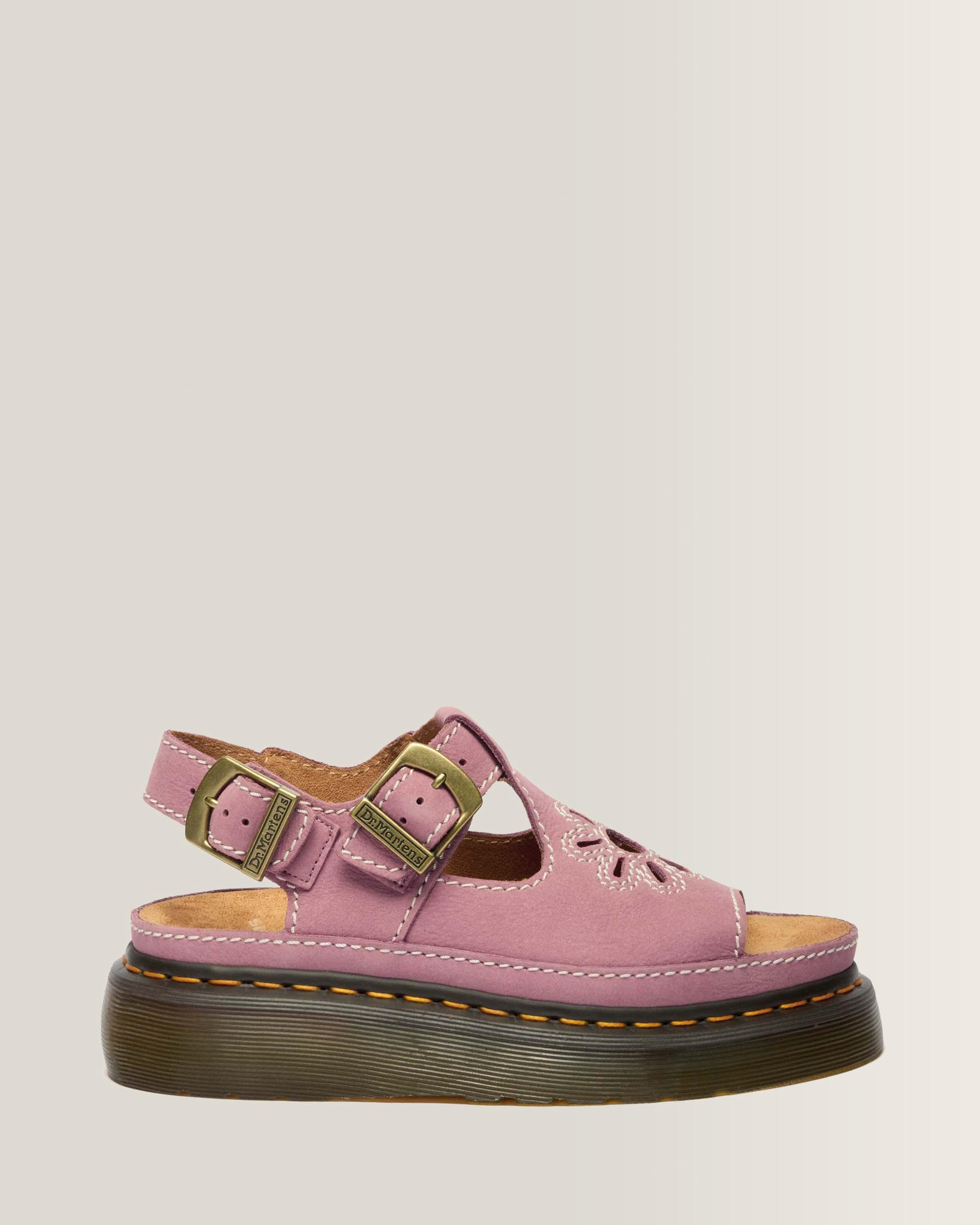 Dunnet Flower Nubuck Platform Sandals