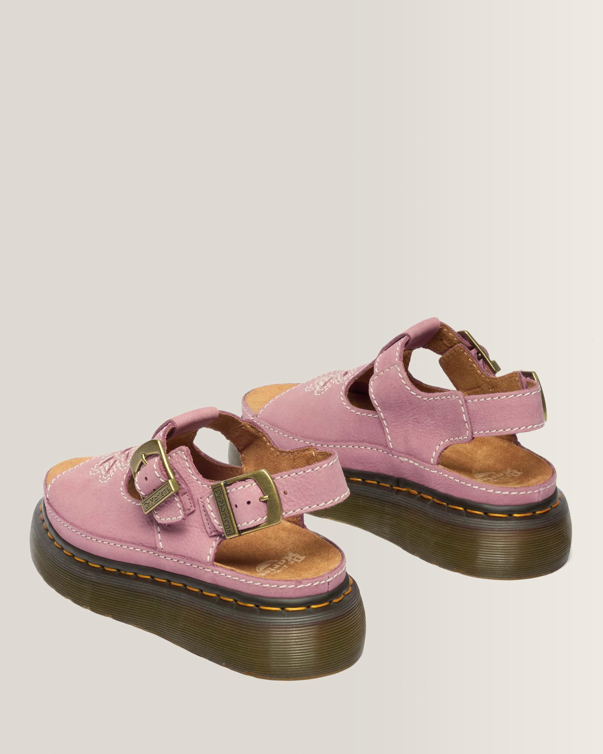 Dunnet Flower Nubuck Platform Sandals
