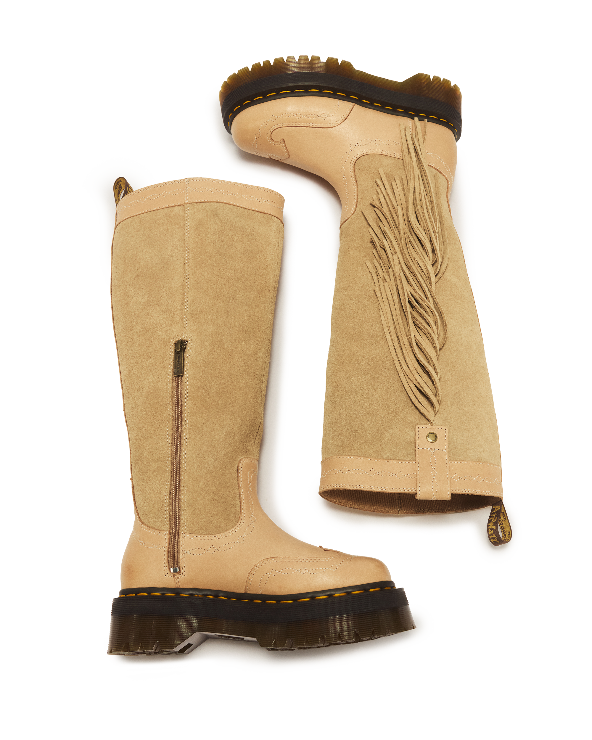 Boots Quad Hi Desert Rodeo en cuir et en daim