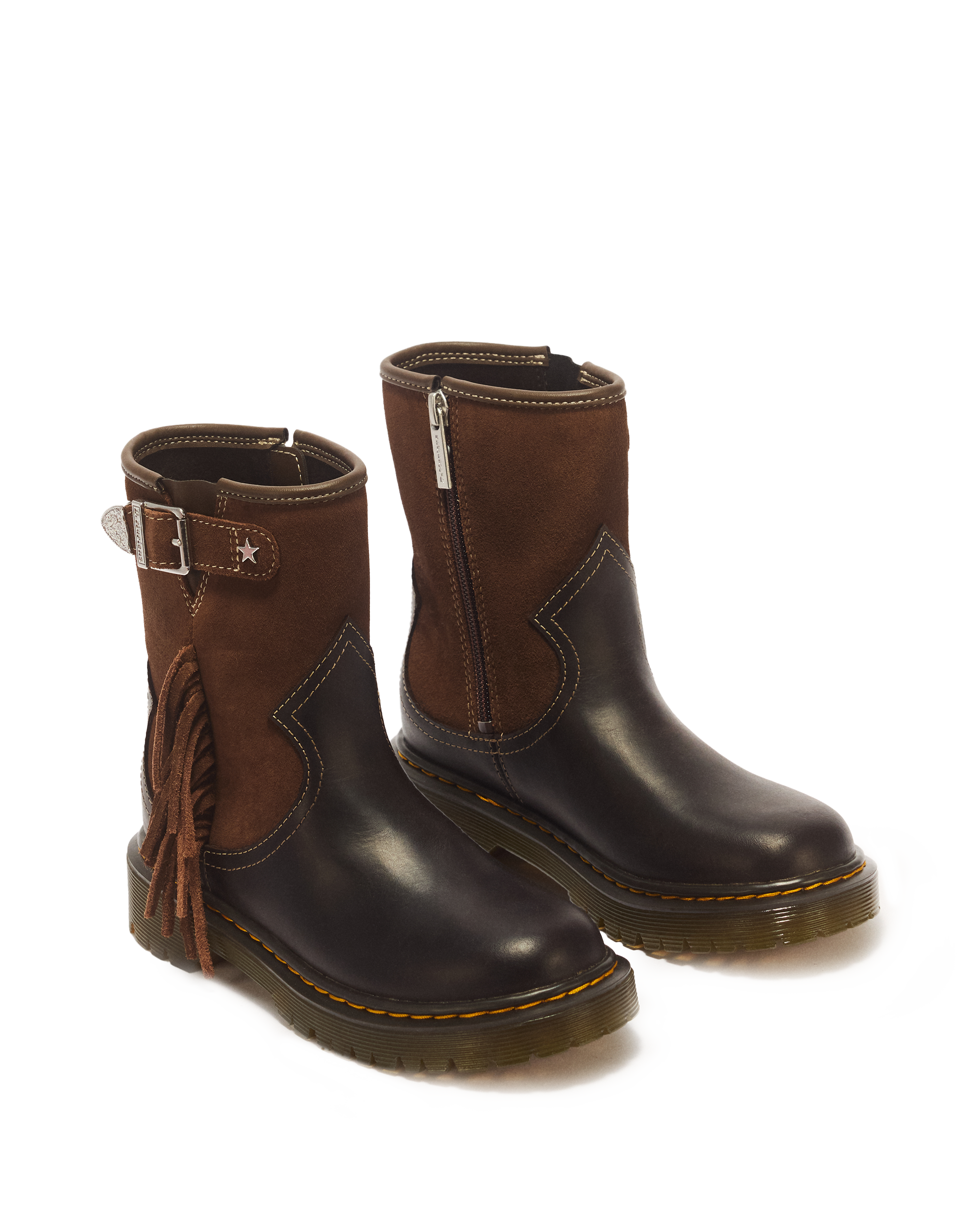 Genaya Desert Rodeo J Leather & Suede Rigger Boots
