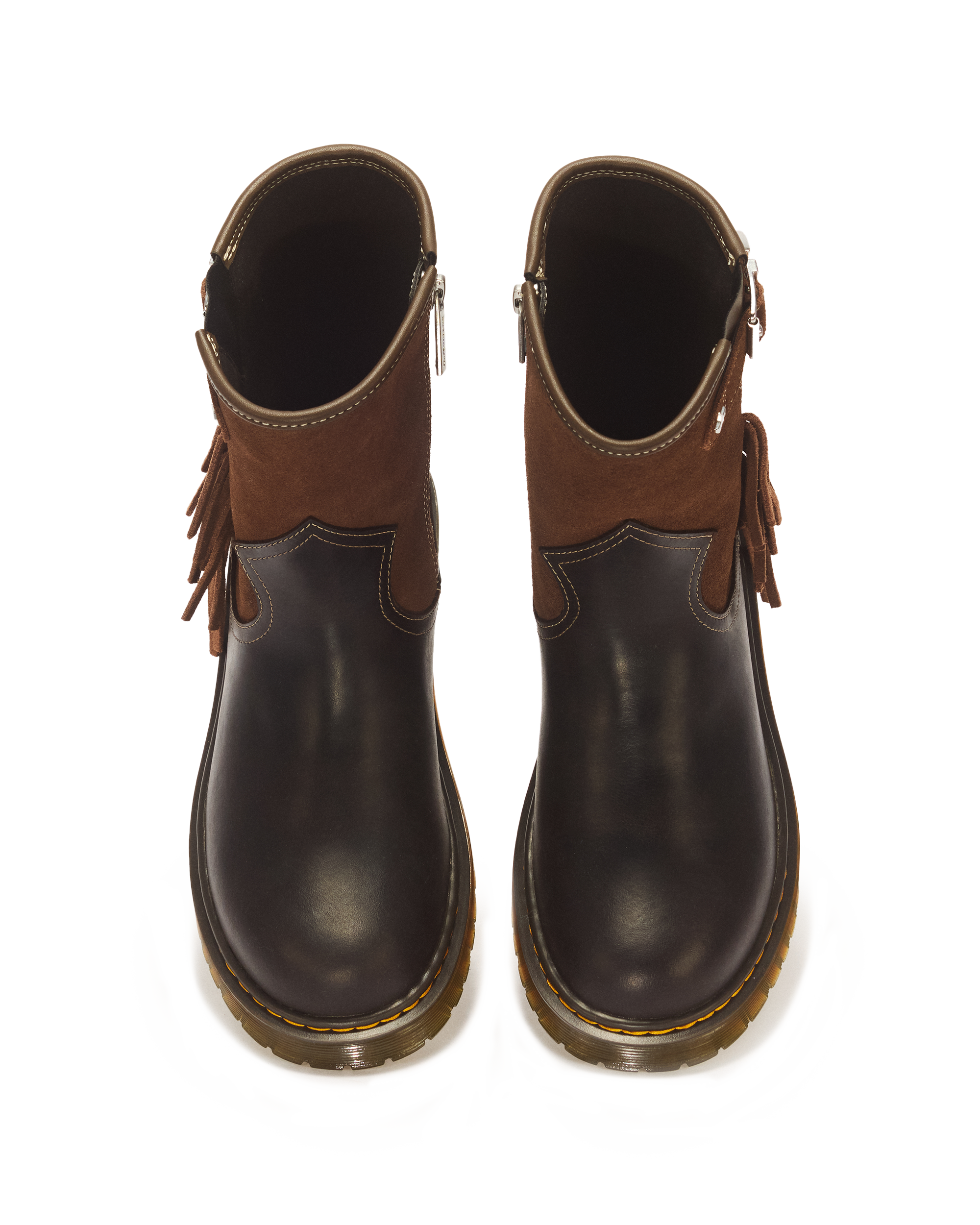 Genaya Desert Rodeo Y Leather & Suede Rigger Boots