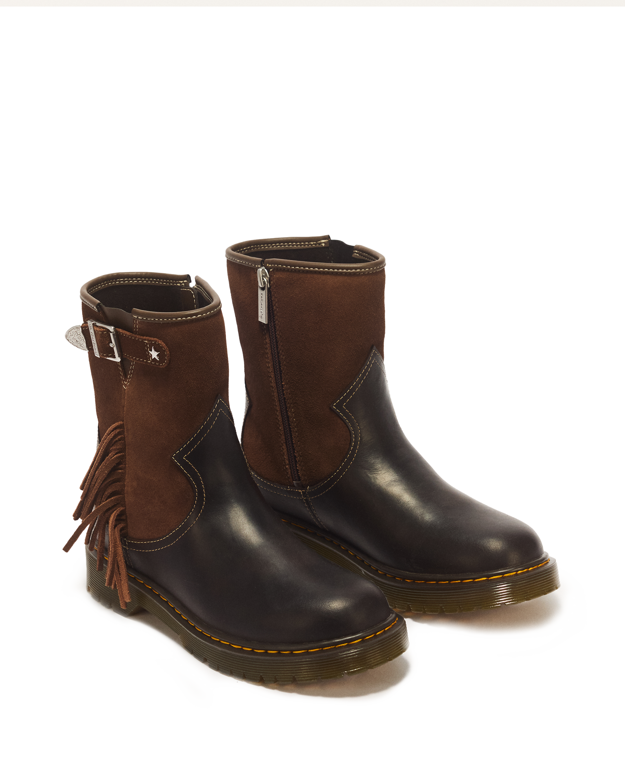 Genaya Desert Rodeo Y Leather & Suede Rigger Boots