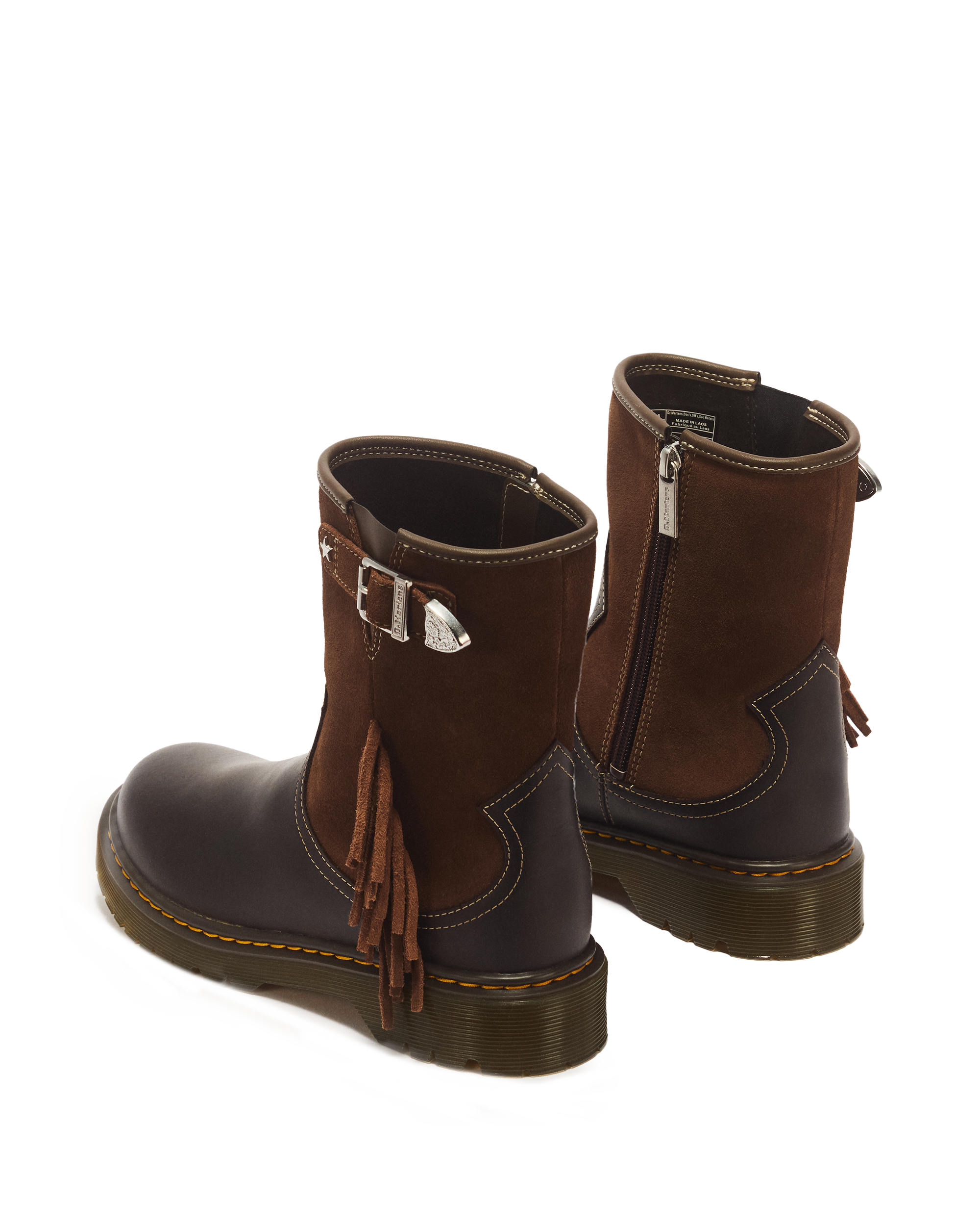 Genaya Desert Rodeo Y Leather & Suede Rigger Boots