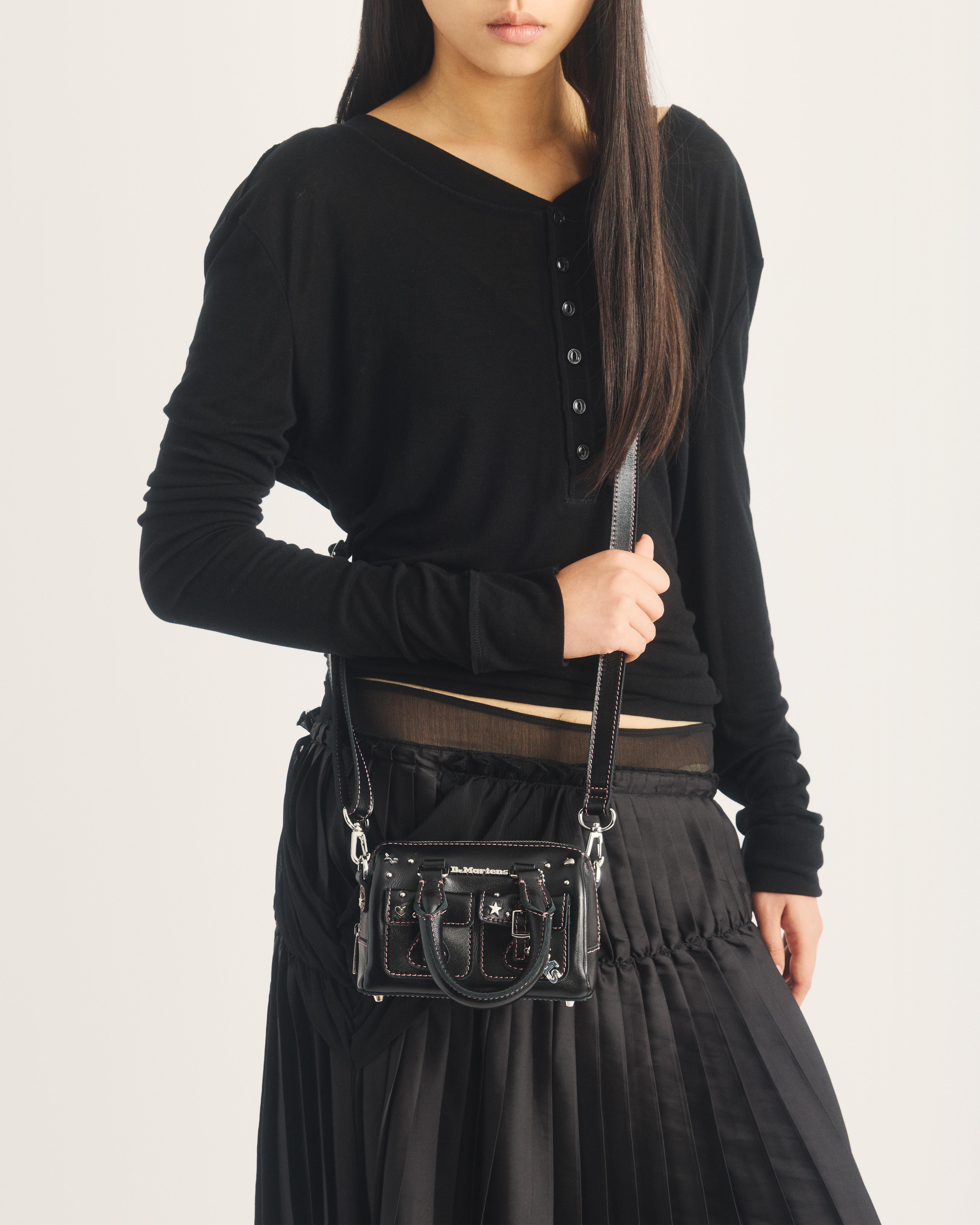 Mini Top Handle Milled Gloss Leather Bag product image