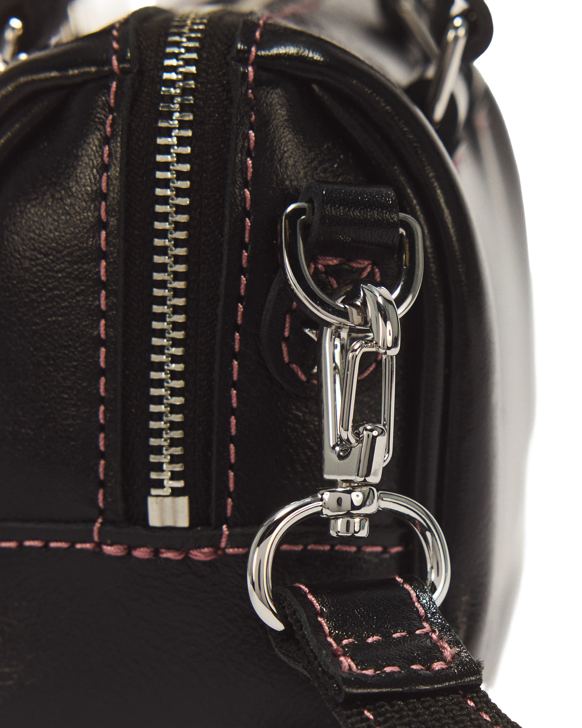Mini Top Handle Milled Gloss Leder Tasche