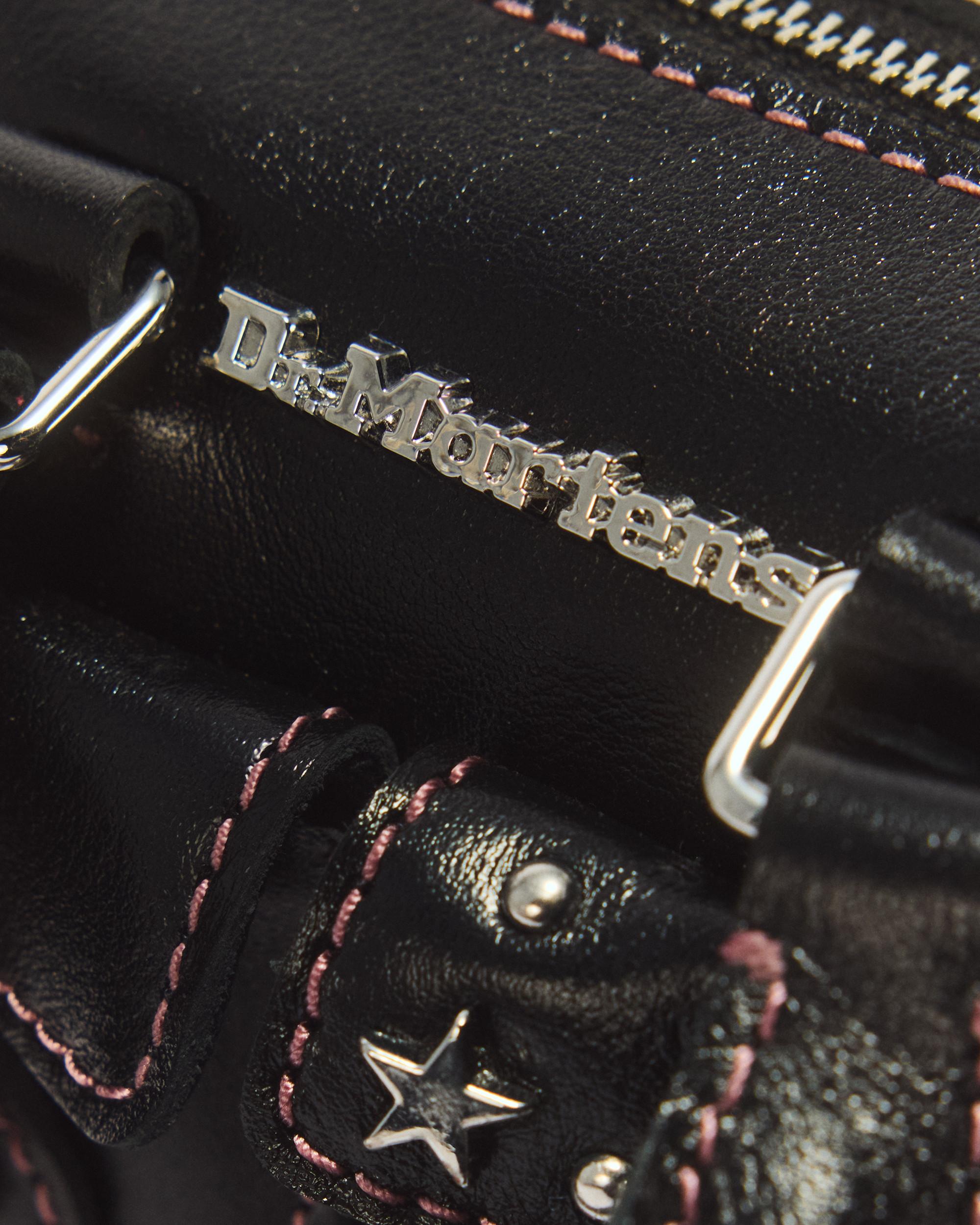 Mini Top Handle Milled Gloss Leder Tasche