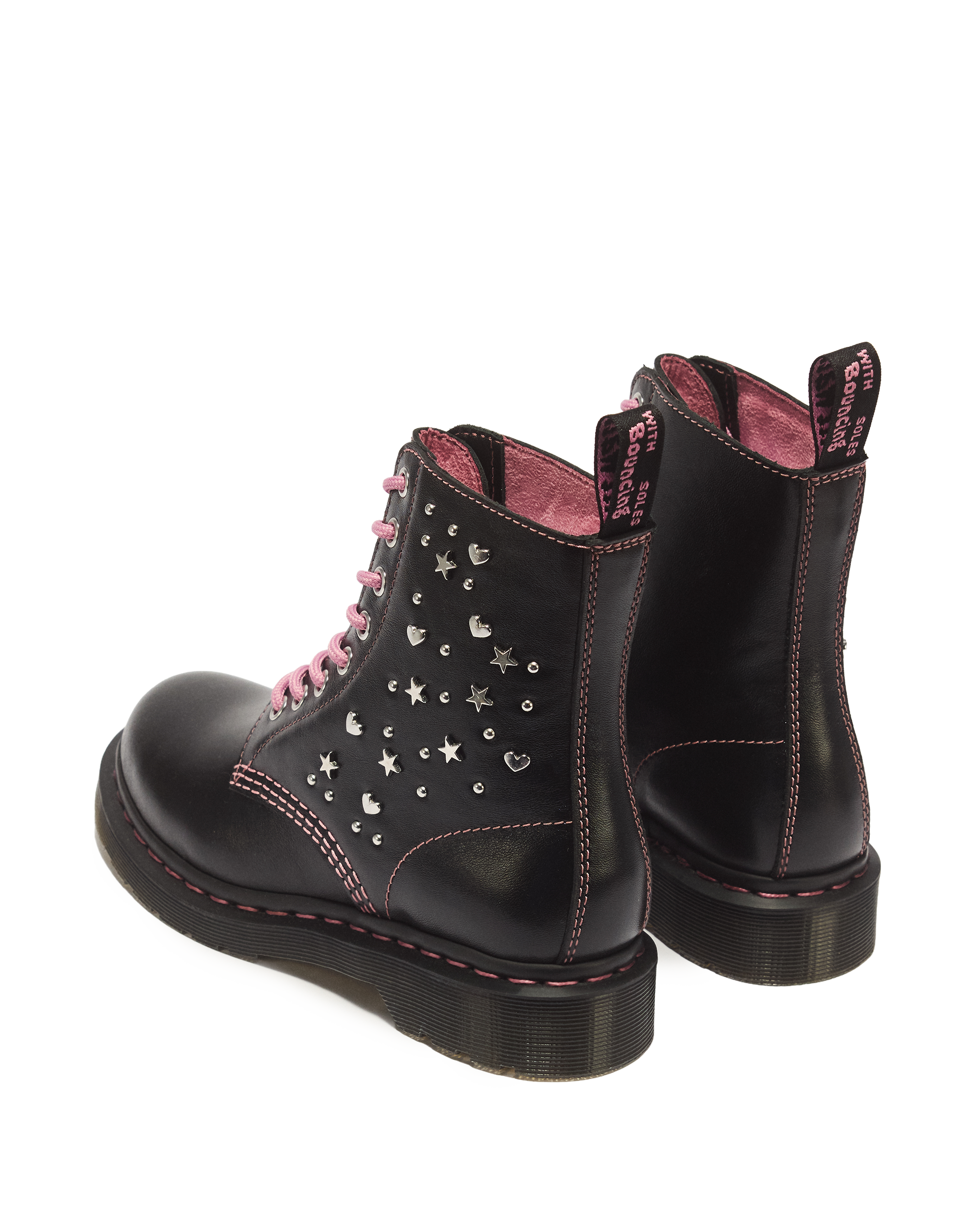 1460 Pascal Hearts & Stars Leather Lace Up Boots