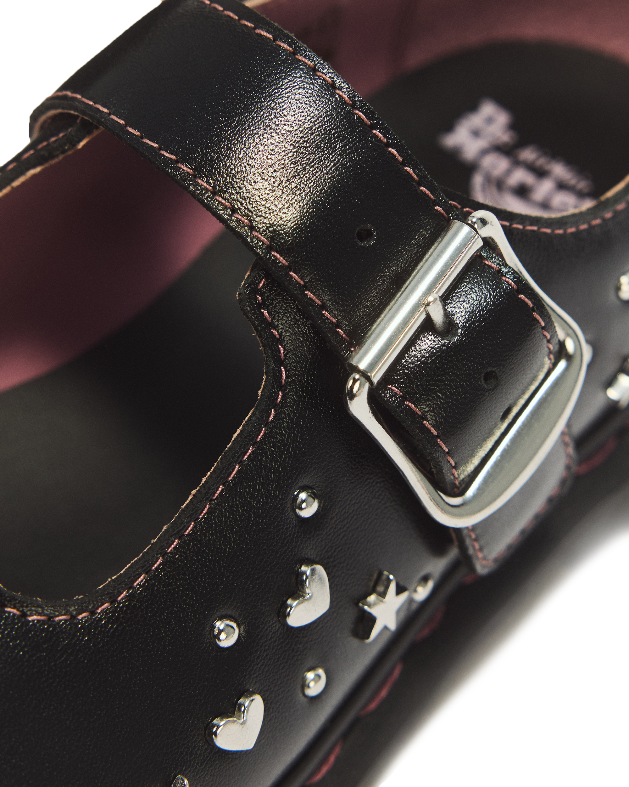 Mariel II Hearts & Stars Leather Mary Jane Shoes in BLACK | Dr