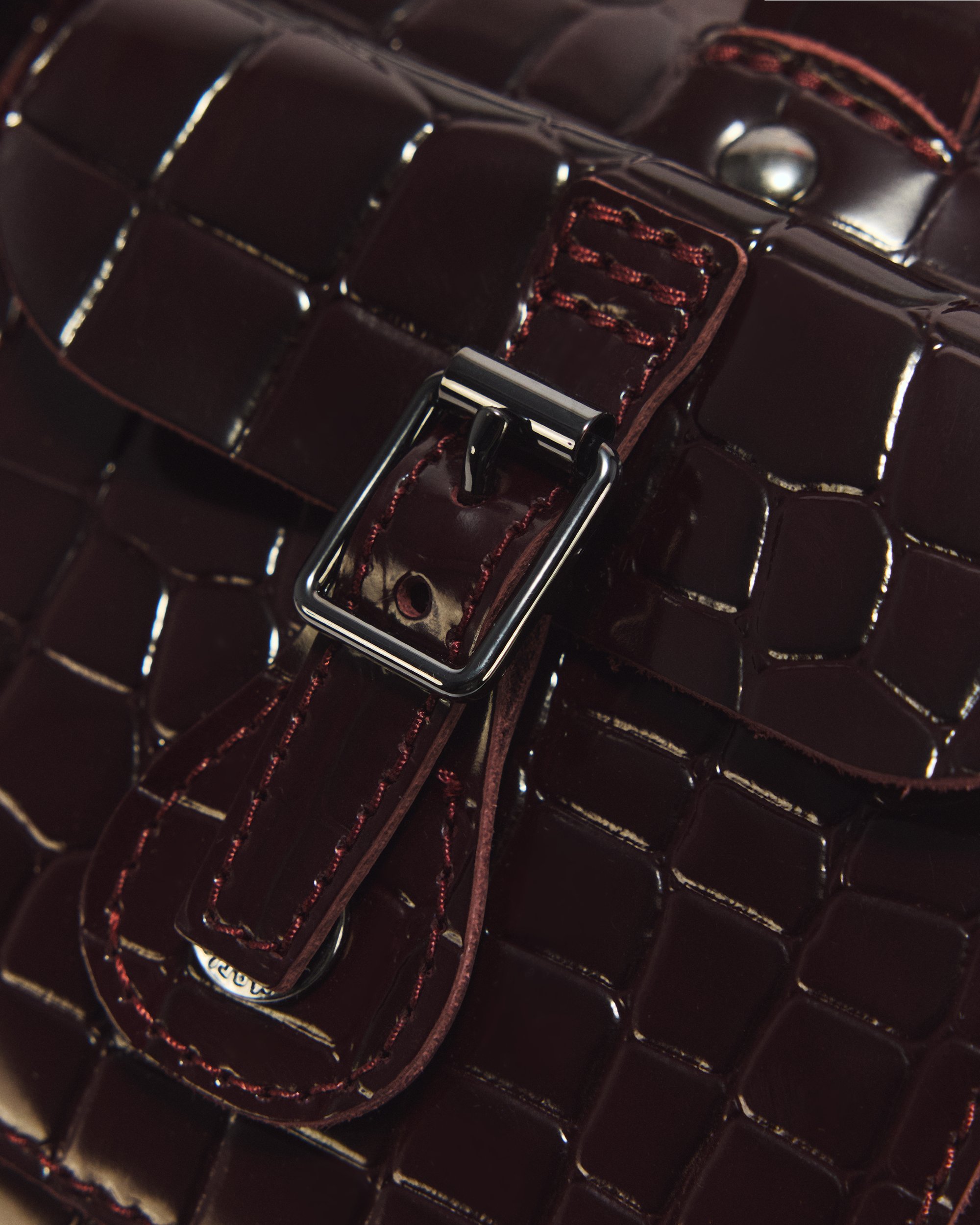 Bolso piel Croc Emboss con asa superior