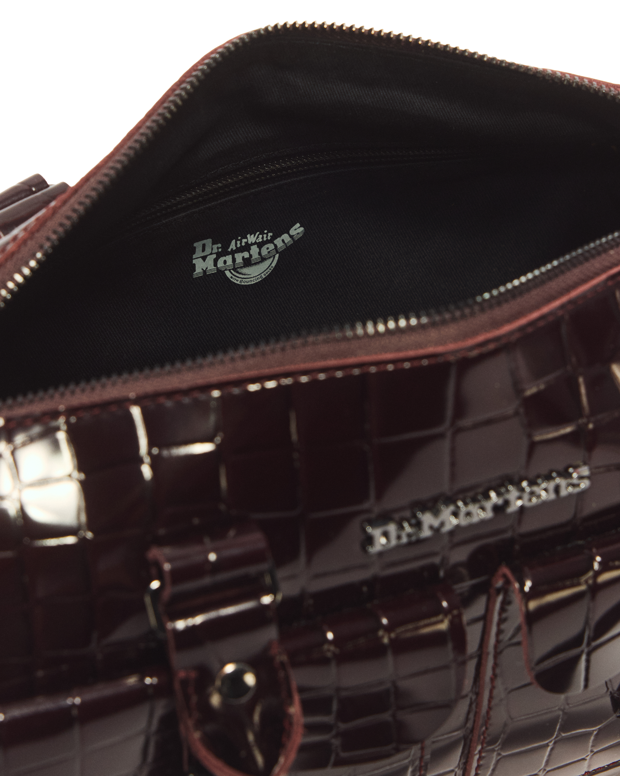 Bolso piel Croc Emboss con asa superior