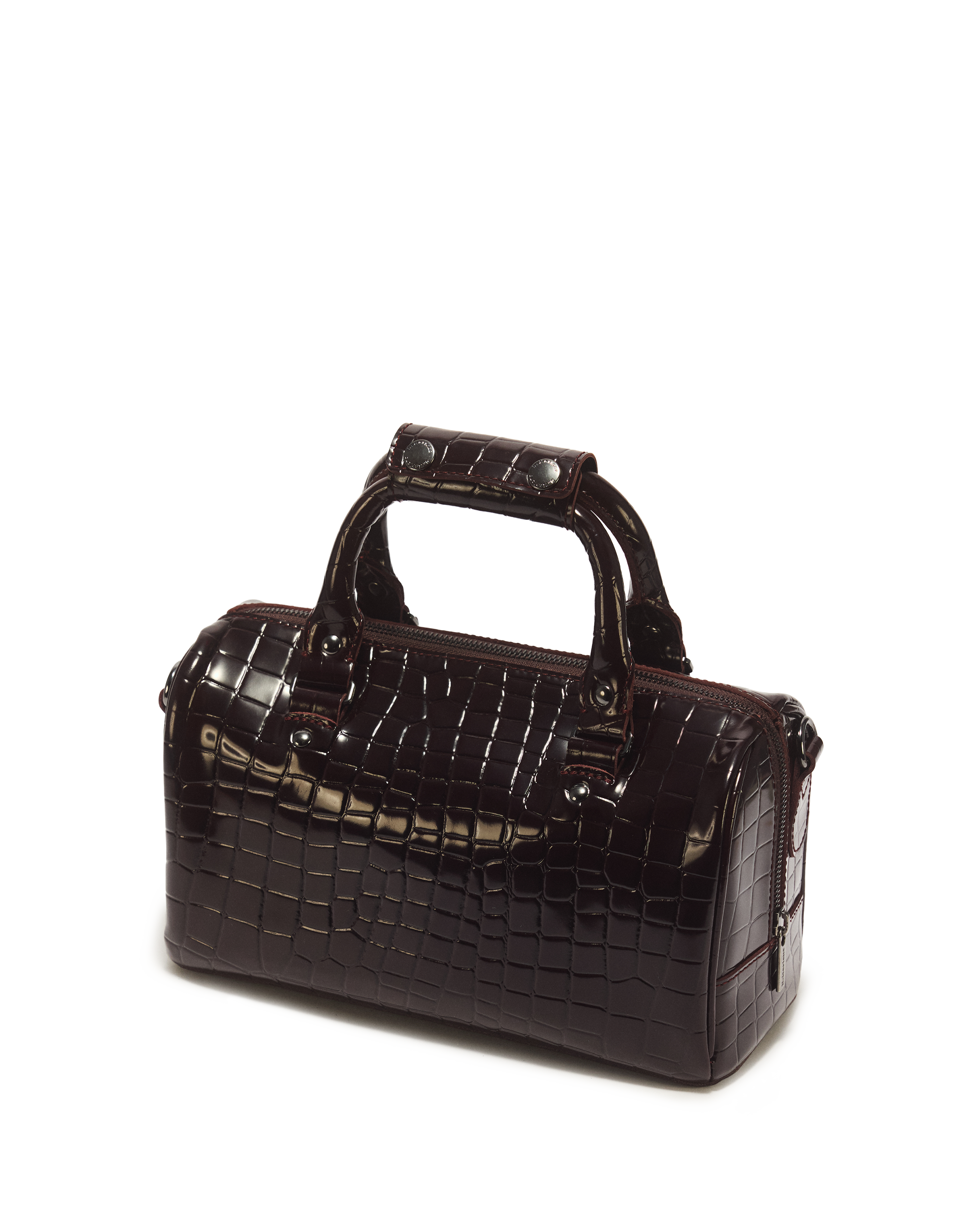 Bolso piel Croc Emboss con asa superior