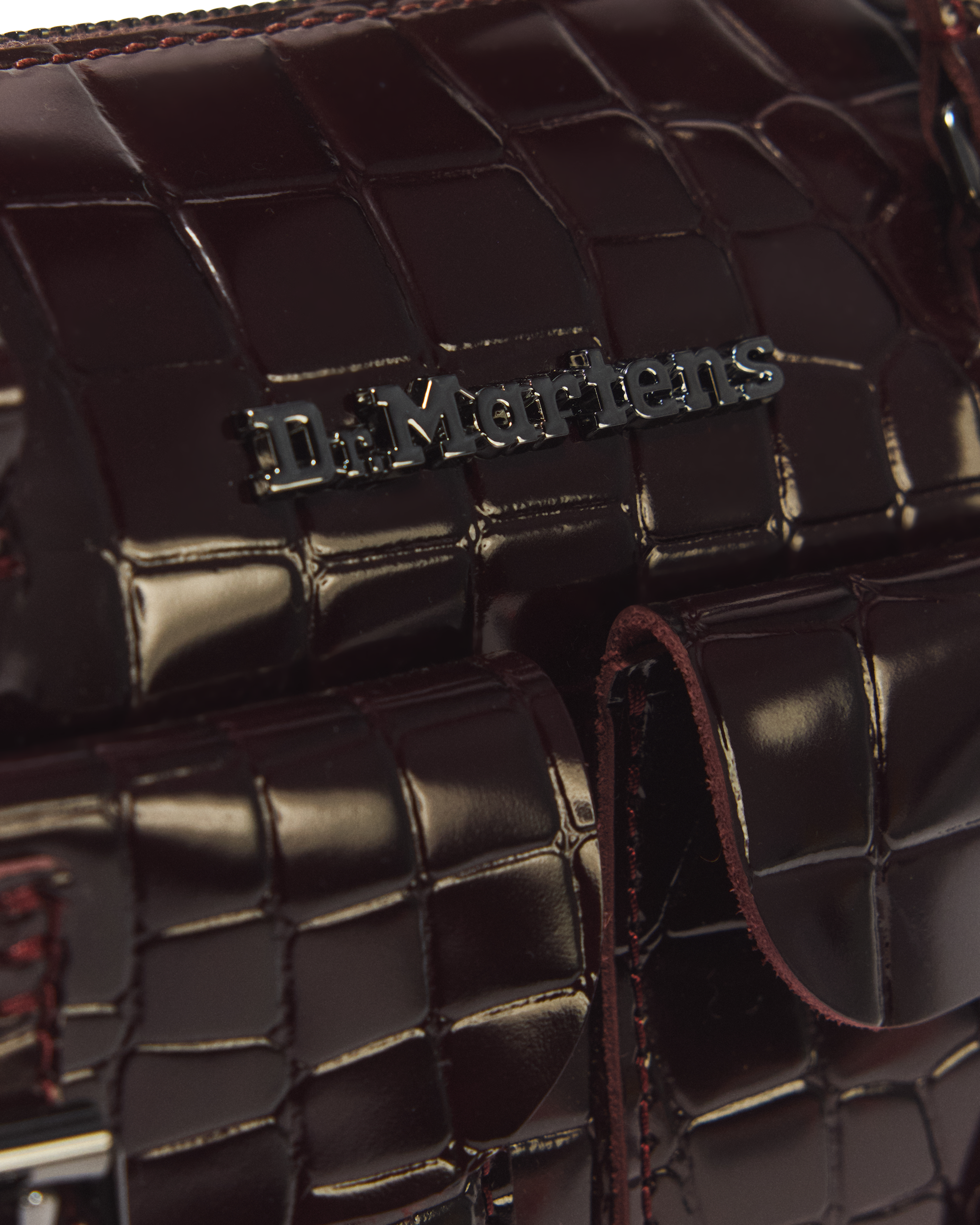 Bolso piel Croc Emboss con asa superior