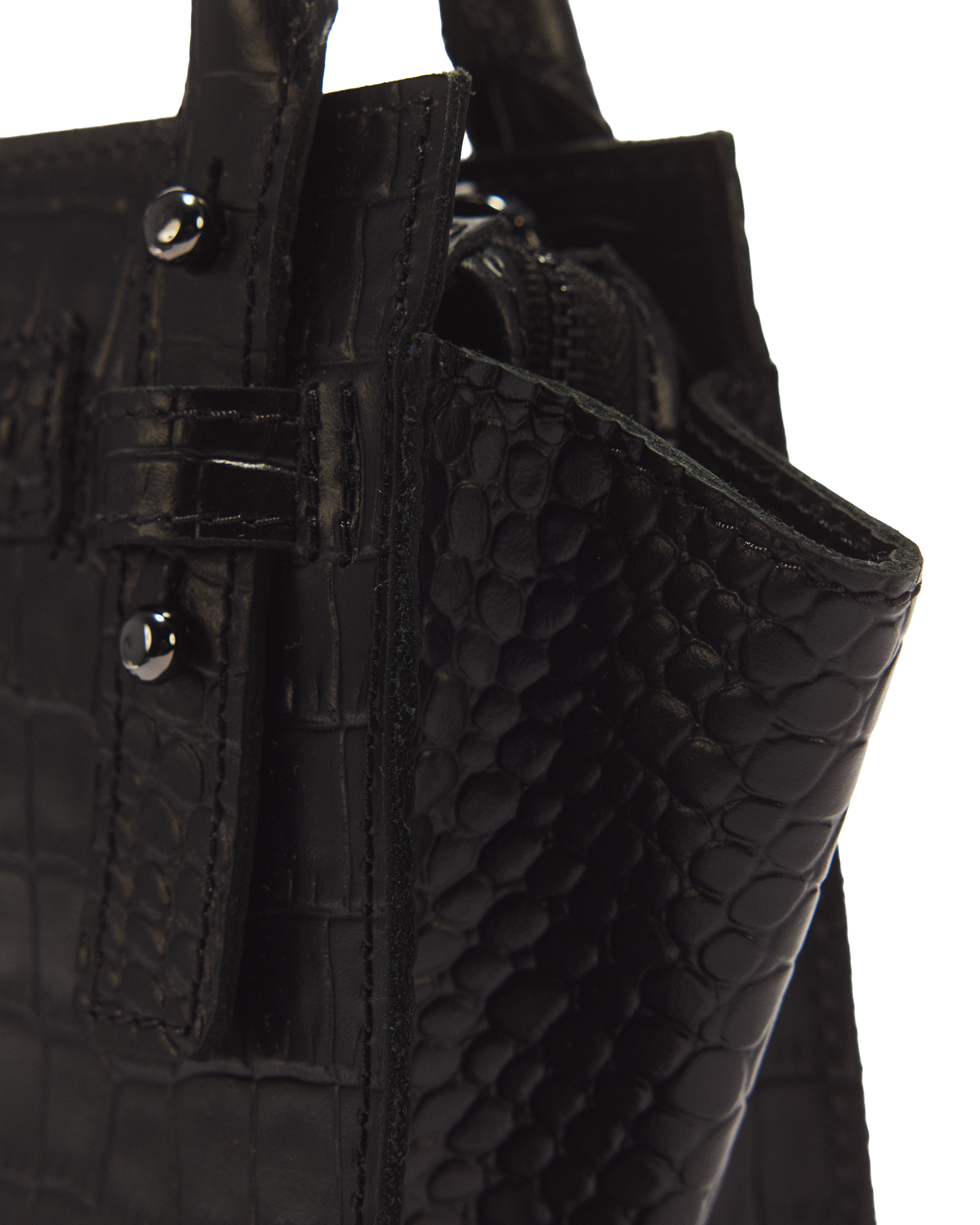 Sac XS en cuir Croc Emboss
