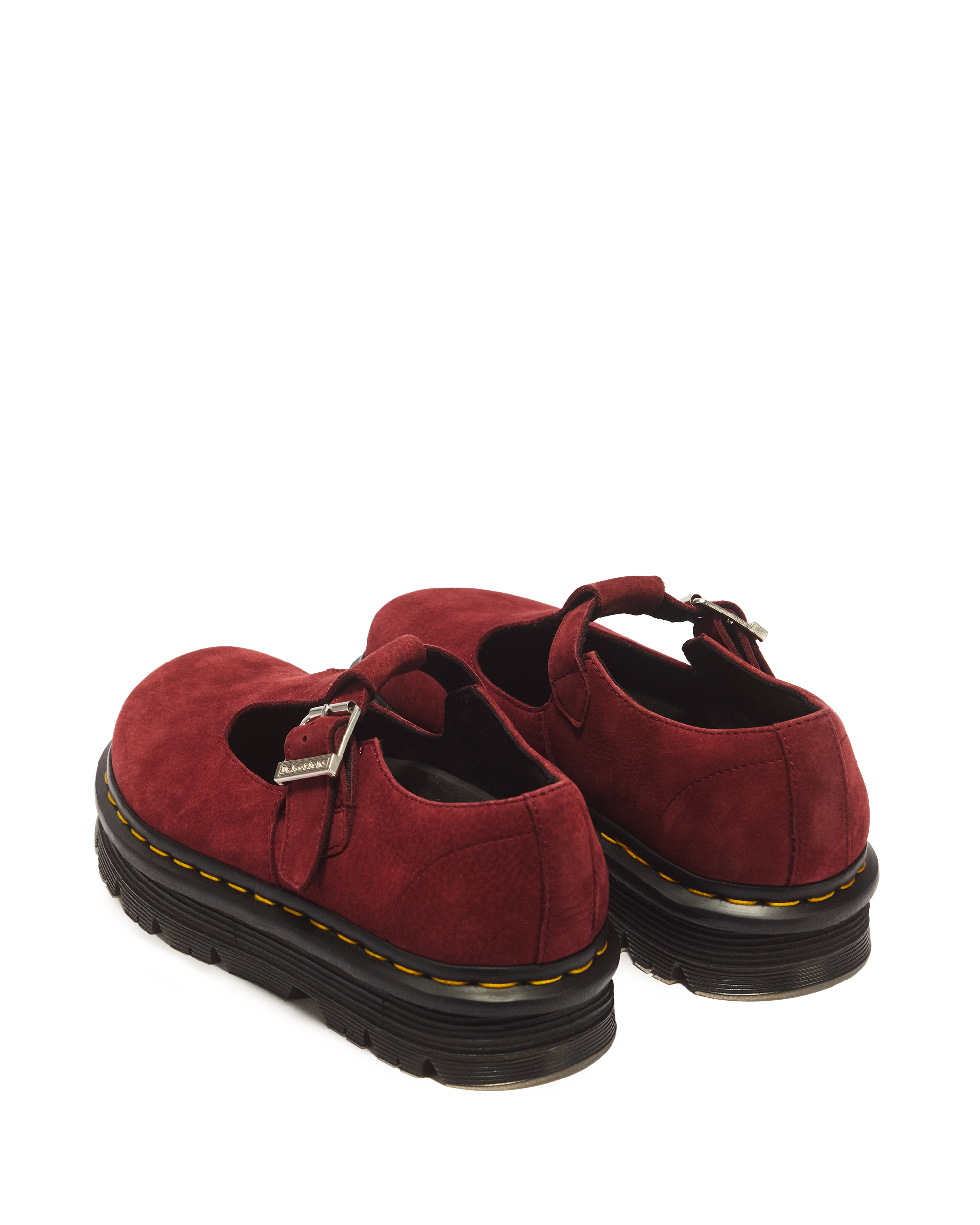 Балетки Dr. Martens Zebzag Milled Nubuck Mary Jane, цвет: Вишнёвый красный — фото 6