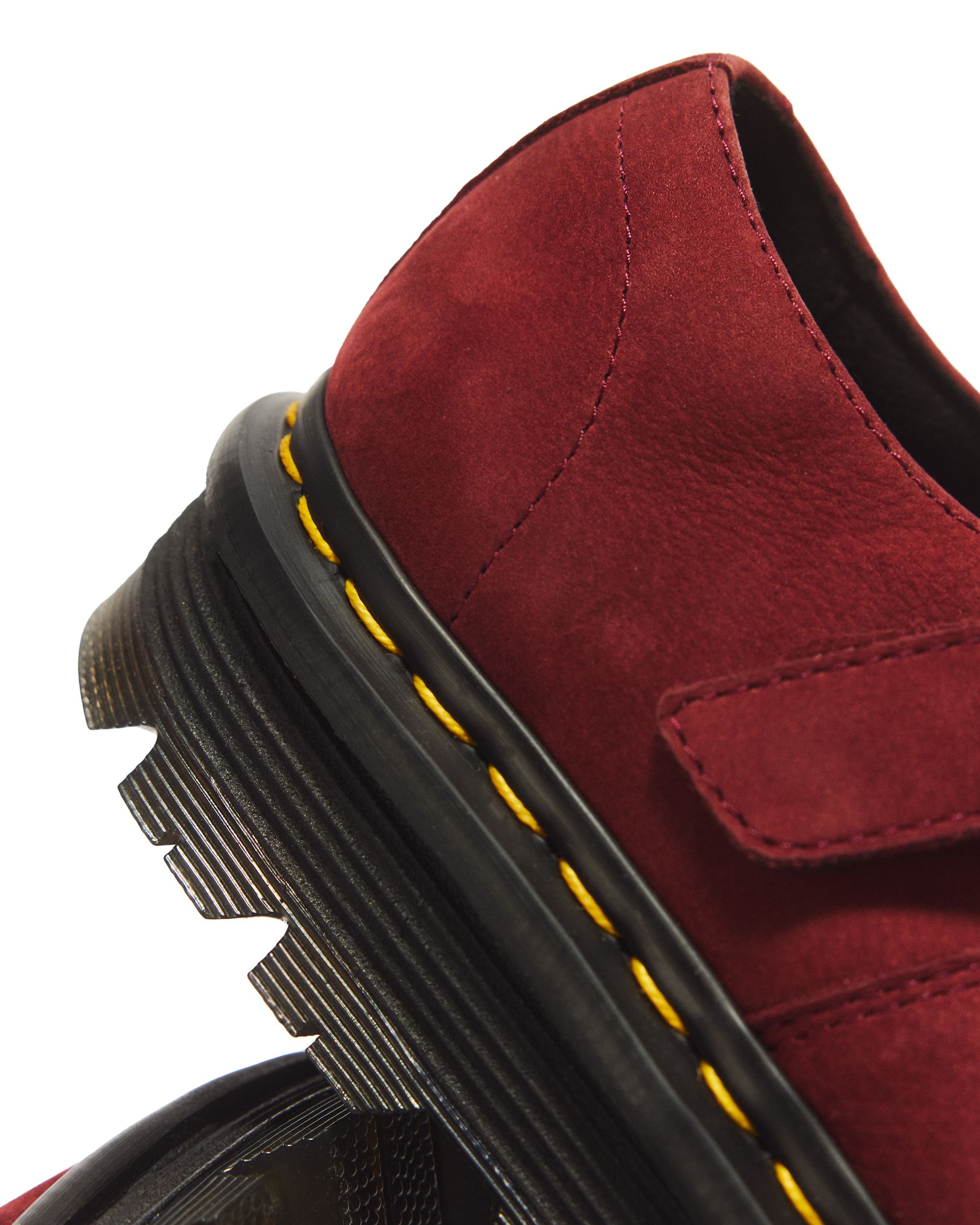 Zebzag Milled Nubuck Mary Jane Shoes in CHERRY RED | Dr. Martens™