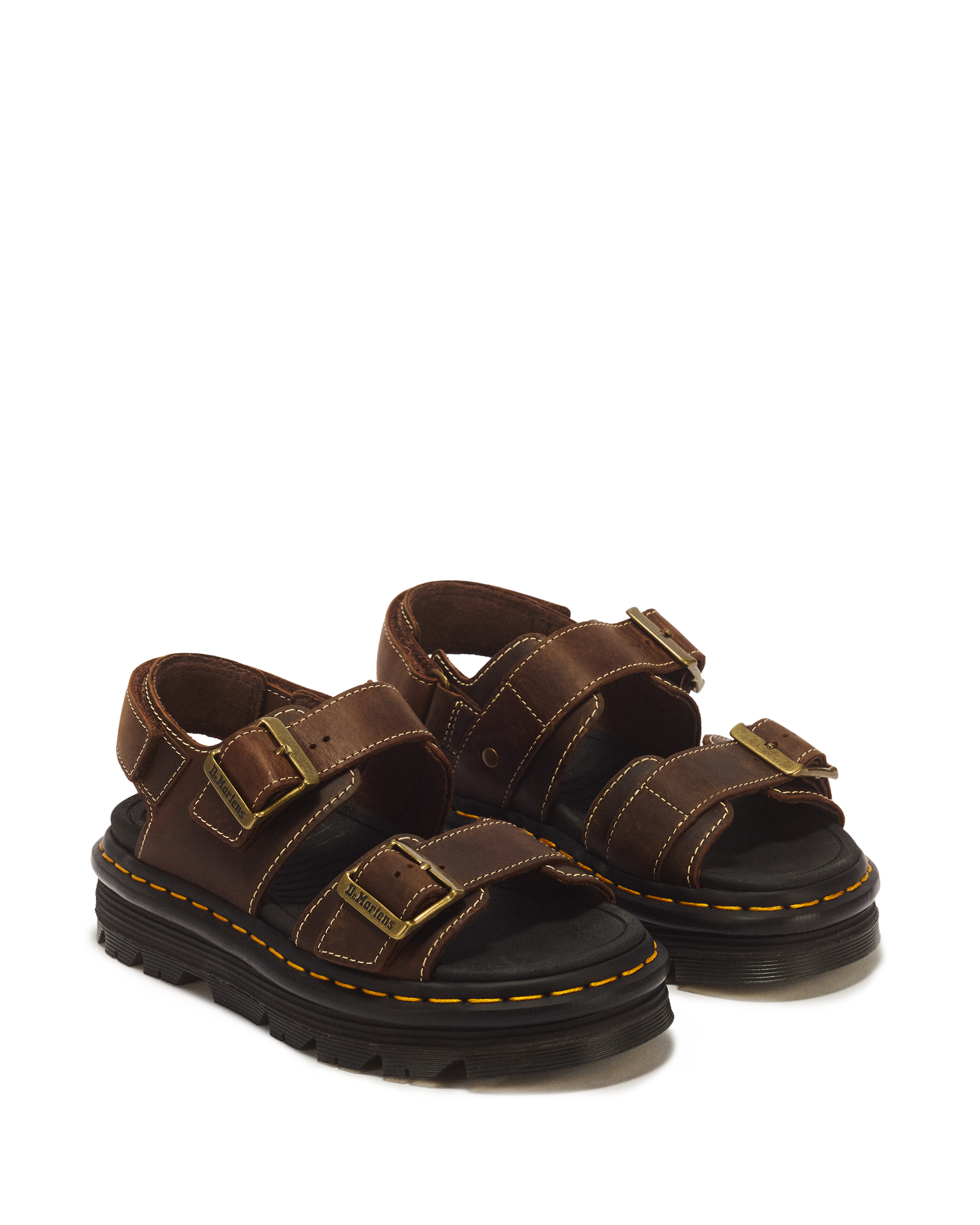 Zebzag Crazy Horse Leather Sandals