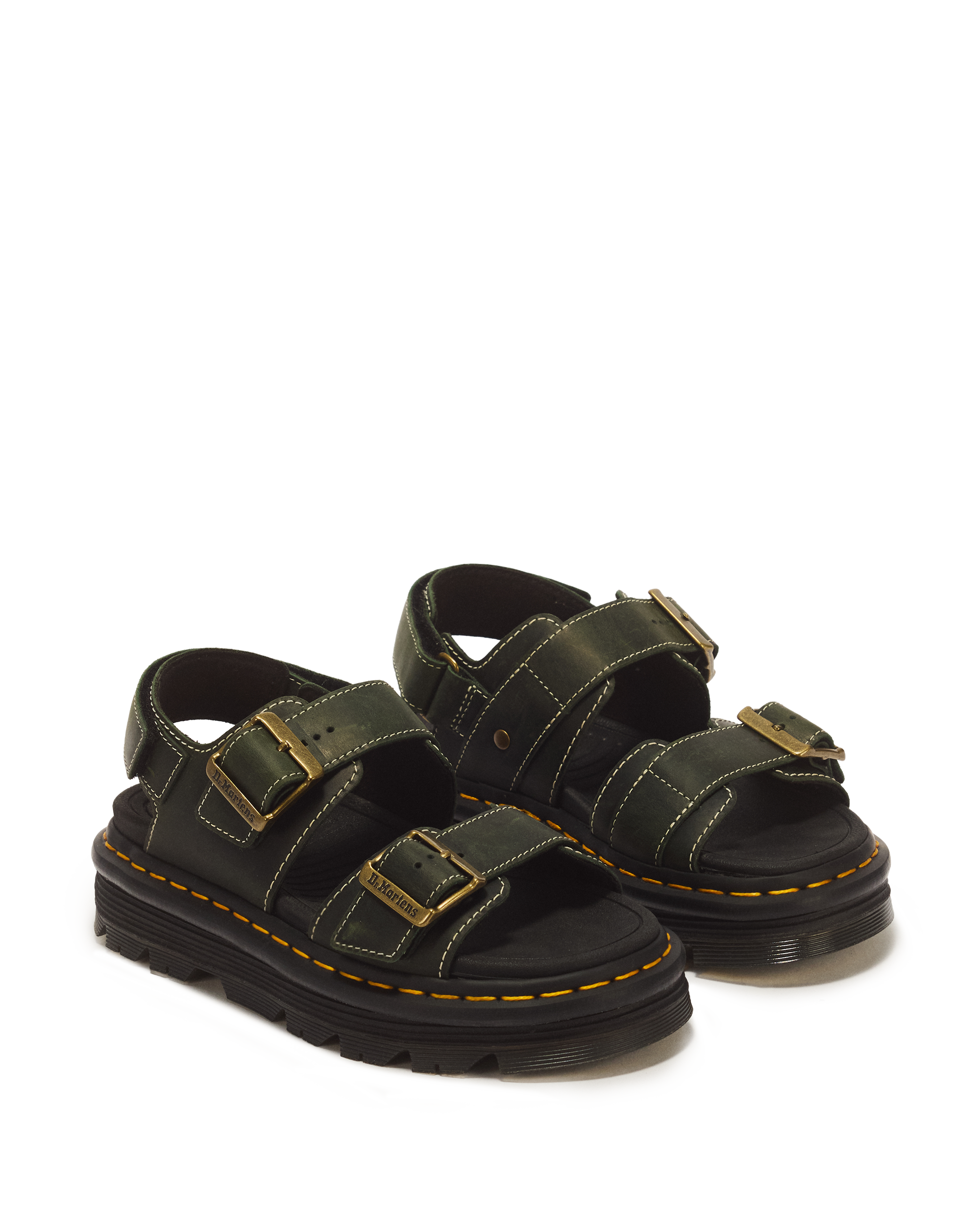 Zebzag Crazy Horse Leather Sandals