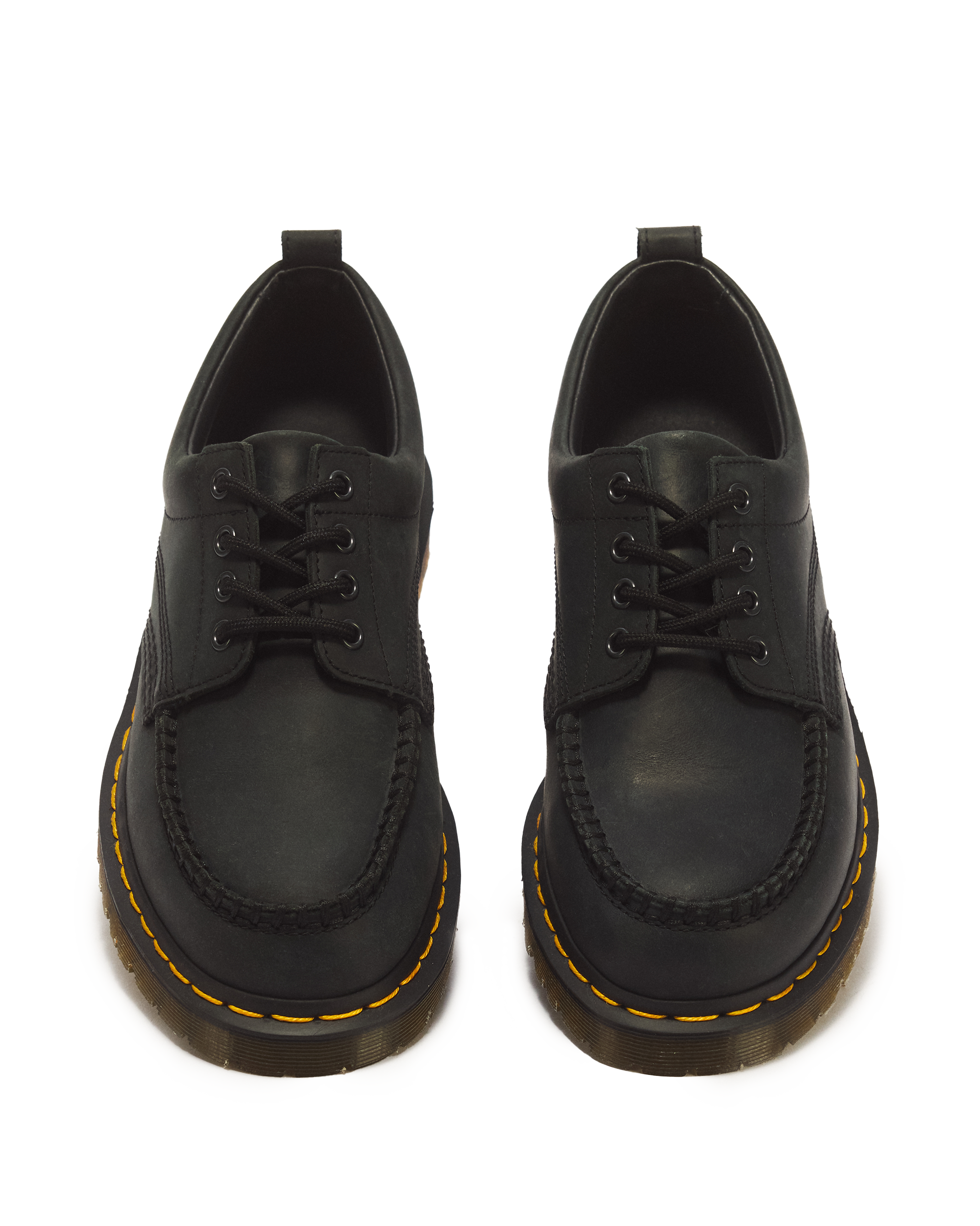 Lowell 4-Ösen Crazy Horse Leder Moc Toe Schuhe