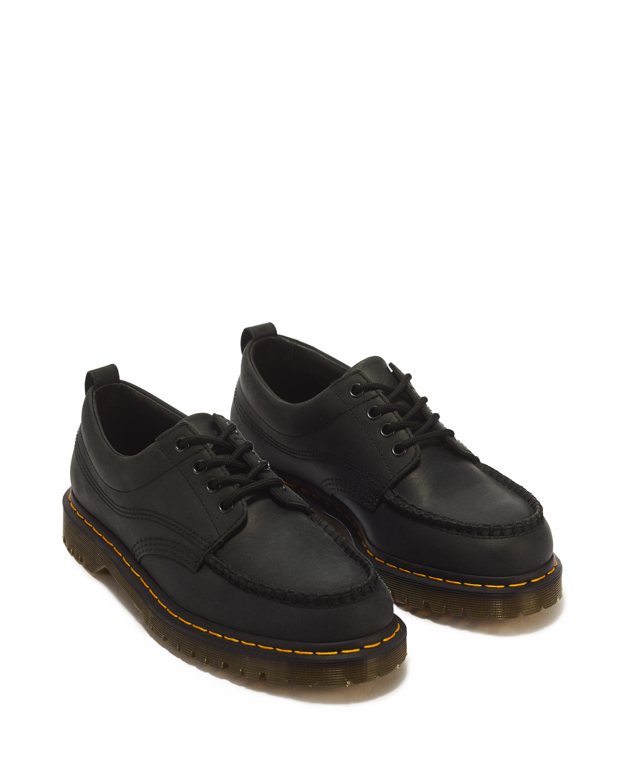 Lowell 4-Ösen Crazy Horse Leder Moc Toe Schuhe