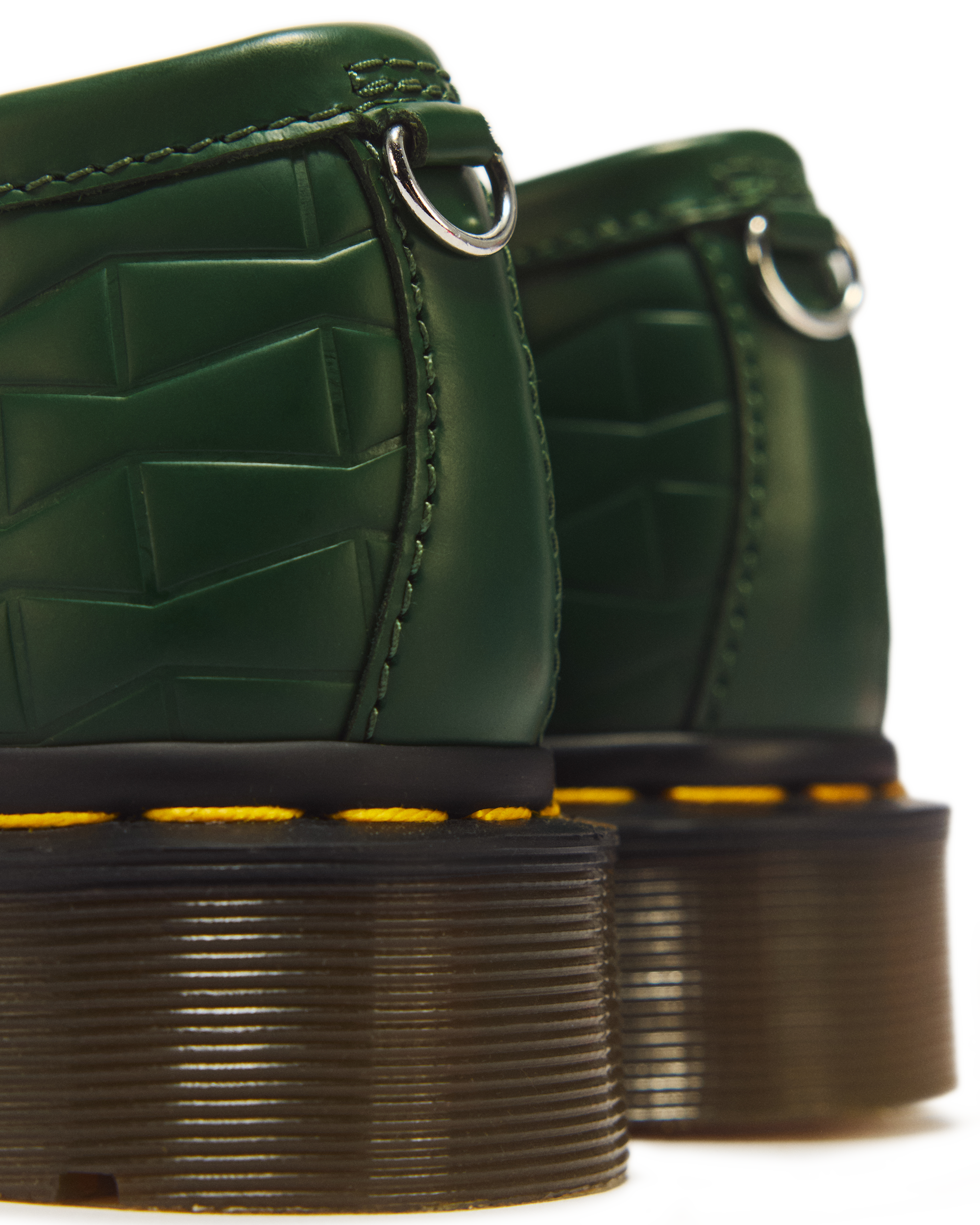 Penton Wasted Youth Smooth Leather Loafers in DMS GREEN | Dr. Martens™