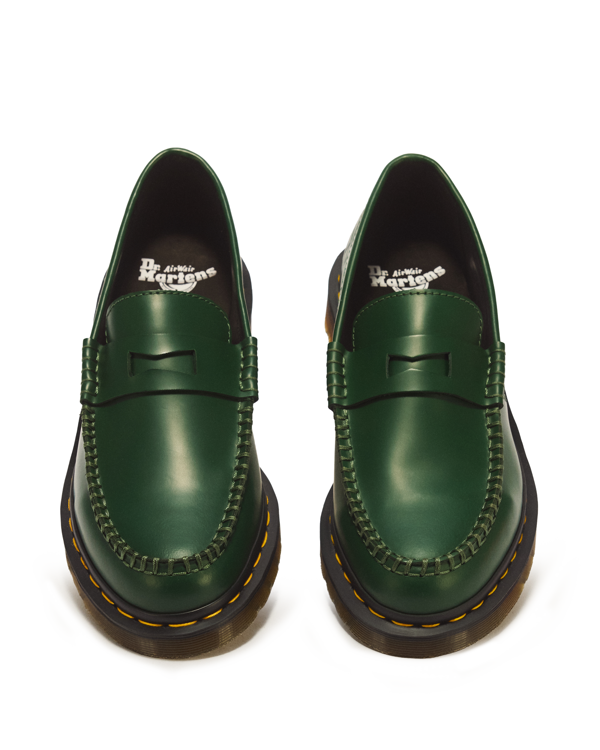 Penton Wasted Youth Smooth Leather Loafers in DMS GREEN | Dr. Martens™